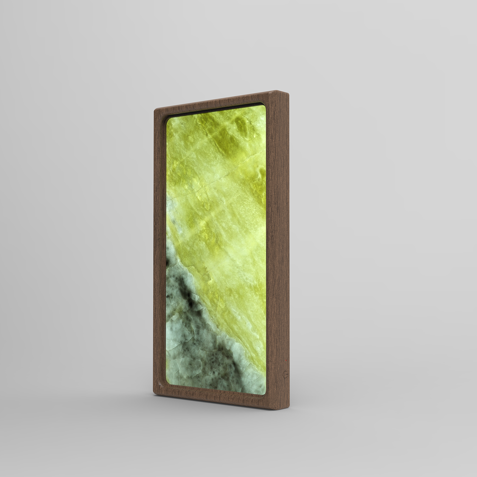 Morning Mist_ InDims Studio Stone Texture Wooden Night Light | Natural Material Creative Lighting • Stone-Wood dish tray | Modern Minimalist Design for Home Living