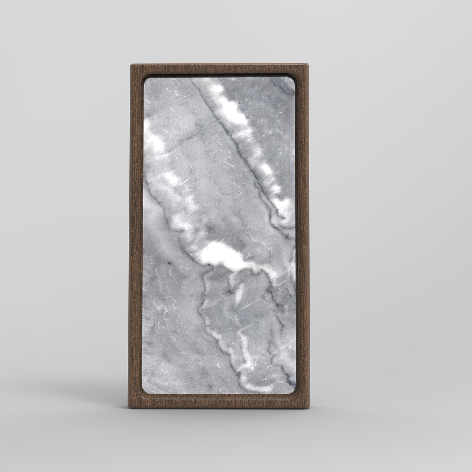 Cloudy Gray_ InDims Studio Stone Texture Wooden Night Light | Natural Material Creative Lighting • Stone-Wood dish tray | Modern Minimalist Design for Home Living