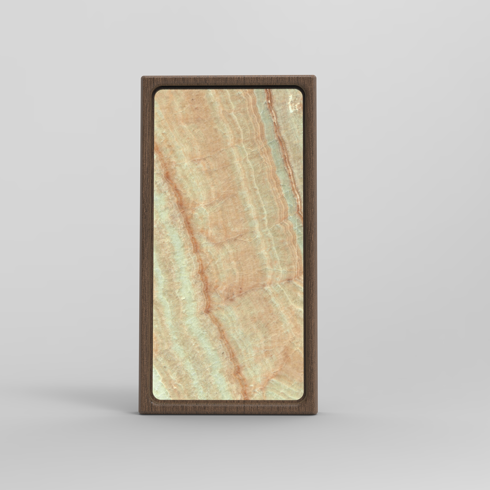 Dawn Amber Onyx_ InDims Studio Stone Texture Wooden Night Light | Natural Material Creative Lighting • Stone-Wood dish tray | Modern Minimalist Design for Home Living-InDims Studio