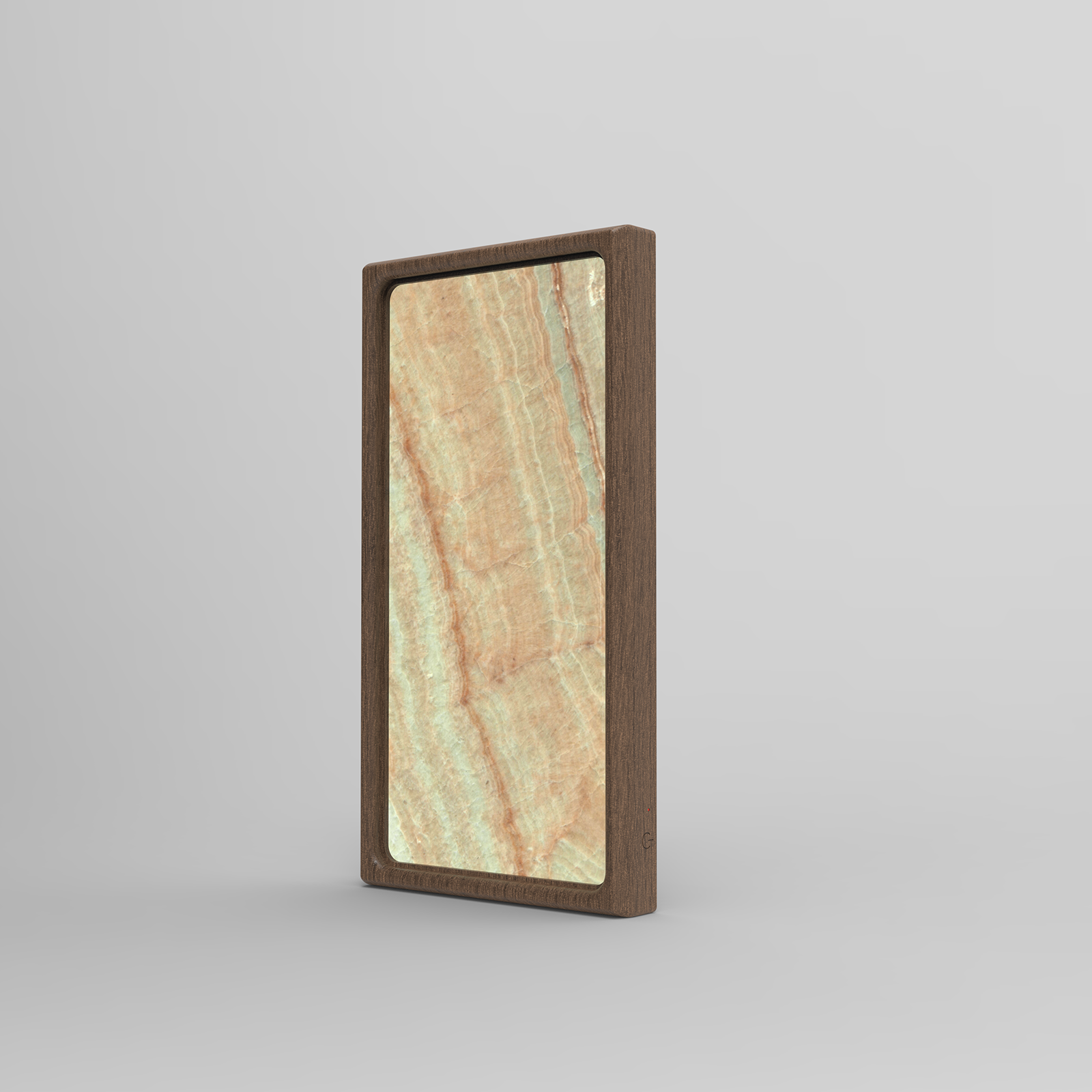 Dawn Amber Onyx_ InDims Studio Stone Texture Wooden Night Light | Natural Material Creative Lighting • Stone-Wood dish tray | Modern Minimalist Design for Home Living-InDims Studio