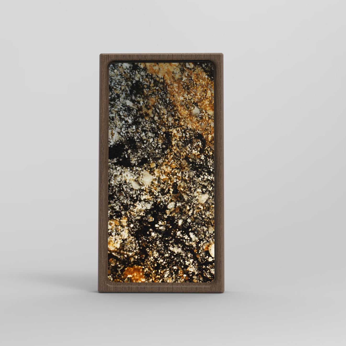 Galaxy Gold _ InDims Studio Stone Texture Wooden Night Light | Natural Material Creative Lighting • Stone-Wood dish tray | Modern Minimalist Design for Home Living-InDims Studio
