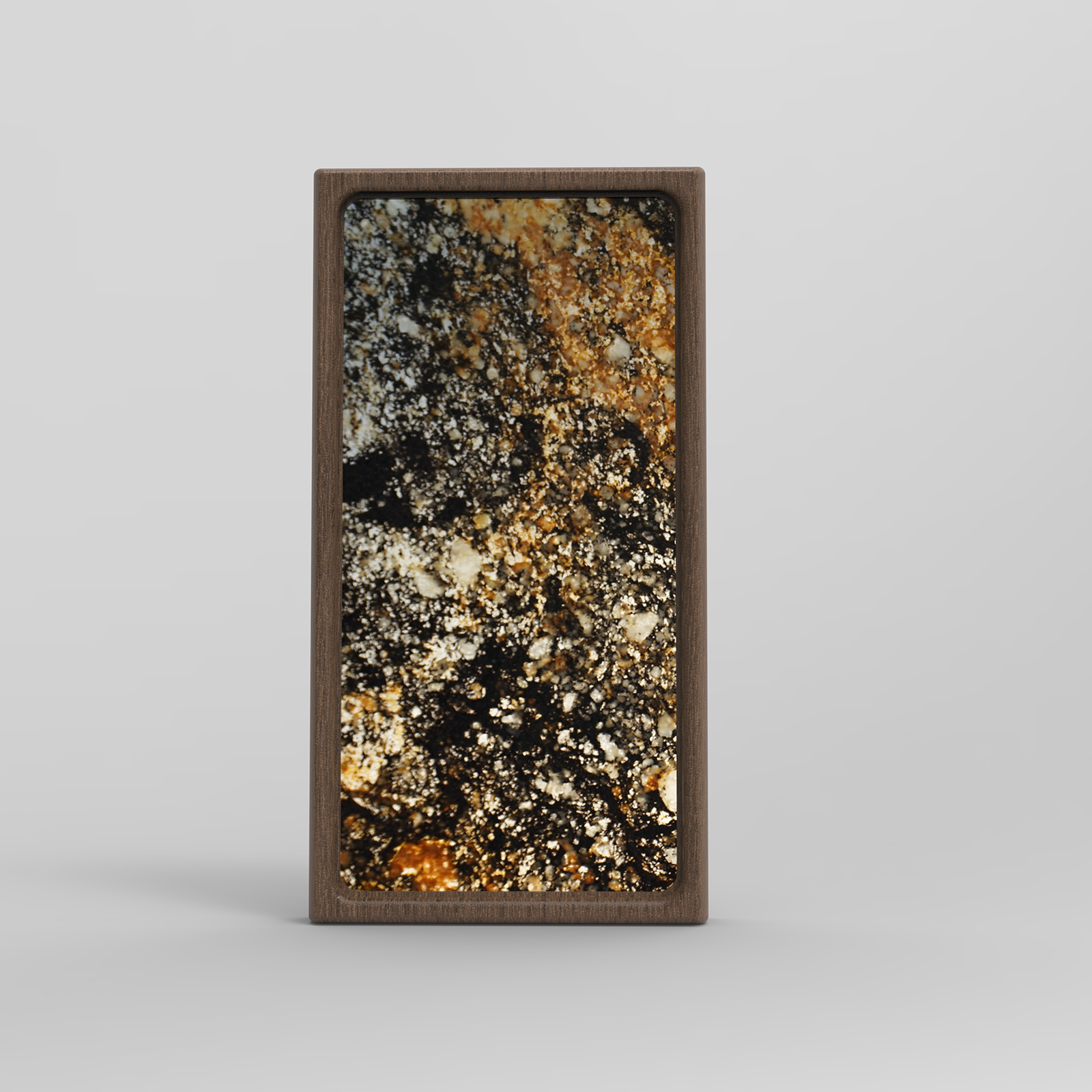 Galaxy Gold _ InDims Studio Stone Texture Wooden Night Light | Natural Material Creative Lighting • Stone-Wood dish tray | Modern Minimalist Design for Home Living-InDims Studio