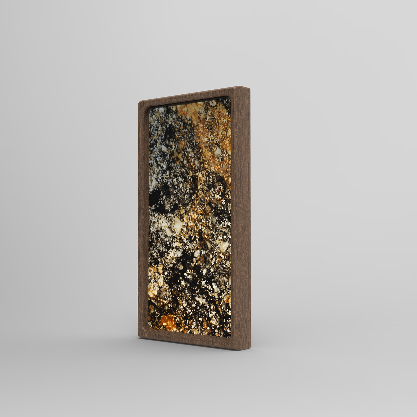 Galaxy Gold _ InDims Studio Stone Texture Wooden Night Light | Natural Material Creative Lighting • Stone-Wood dish tray | Modern Minimalist Design for Home Living-InDims Studio