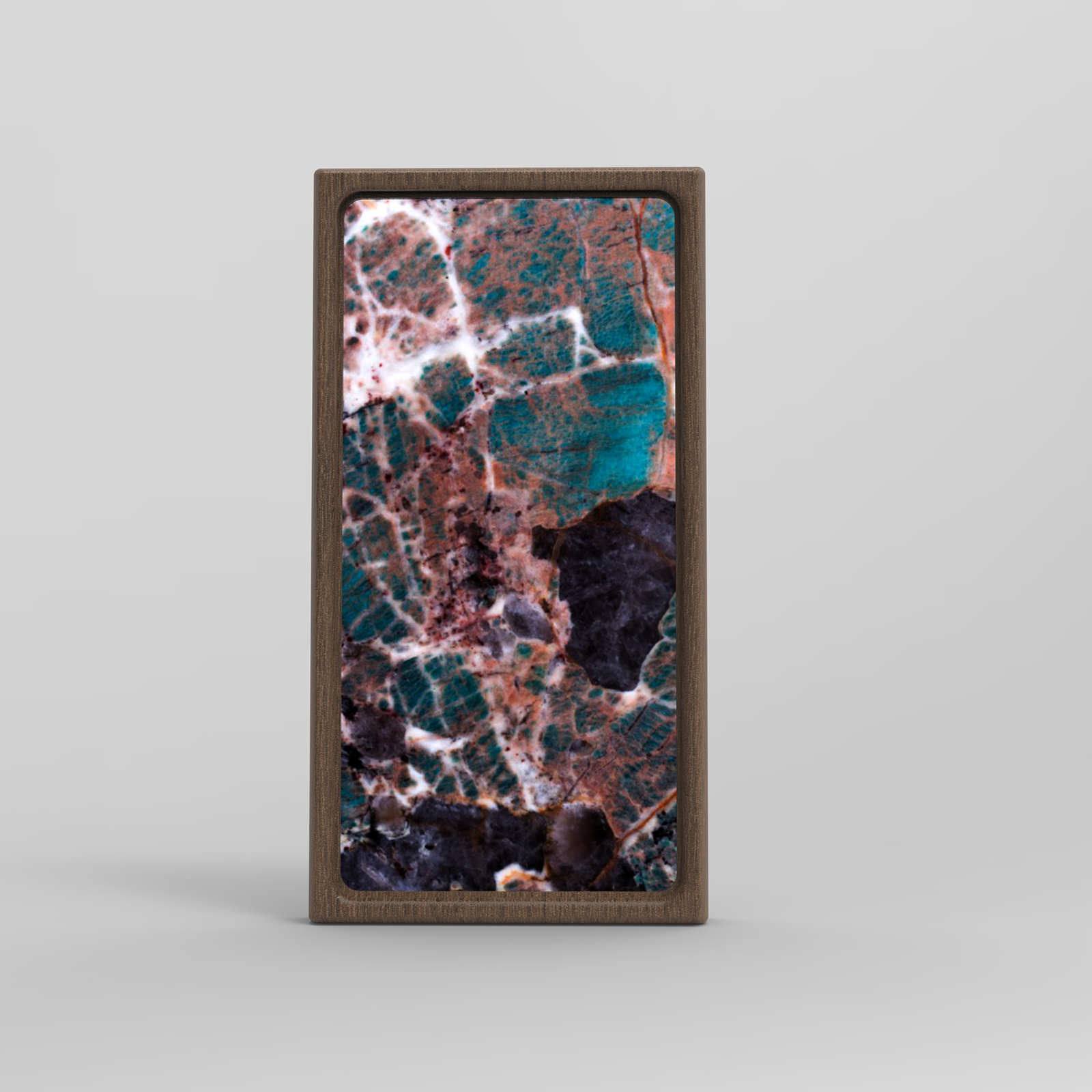 Amazon Green_ InDims Studio Stone Texture Wooden Night Light | Natural Material Creative Lighting • Stone-Wood dish tray | Modern Minimalist Design for Home Living-InDims Studio