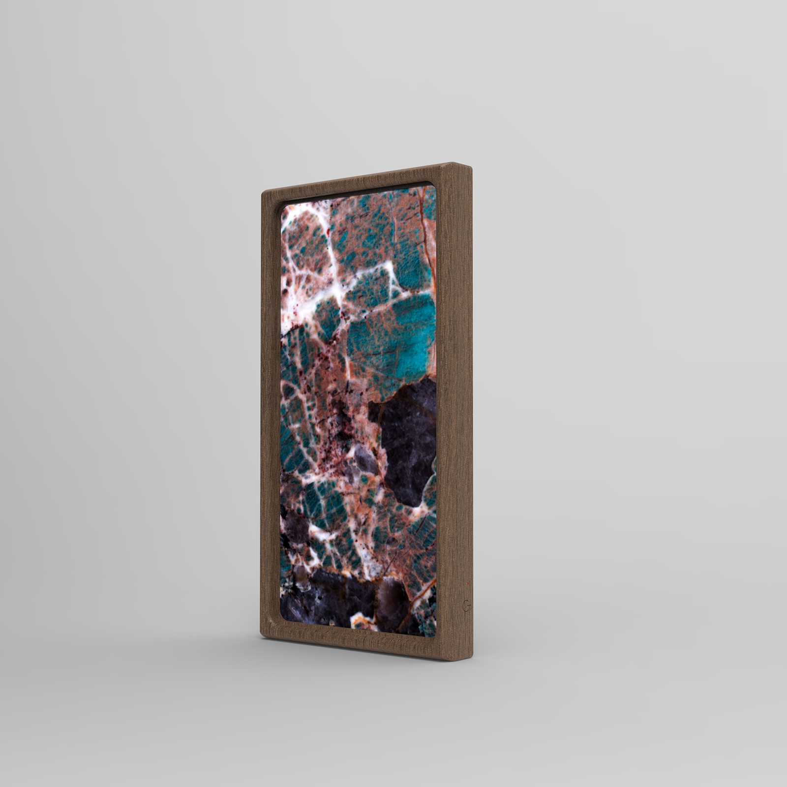 Amazon Green_ InDims Studio Stone Texture Wooden Night Light | Natural Material Creative Lighting • Stone-Wood dish tray | Modern Minimalist Design for Home Living-InDims Studio