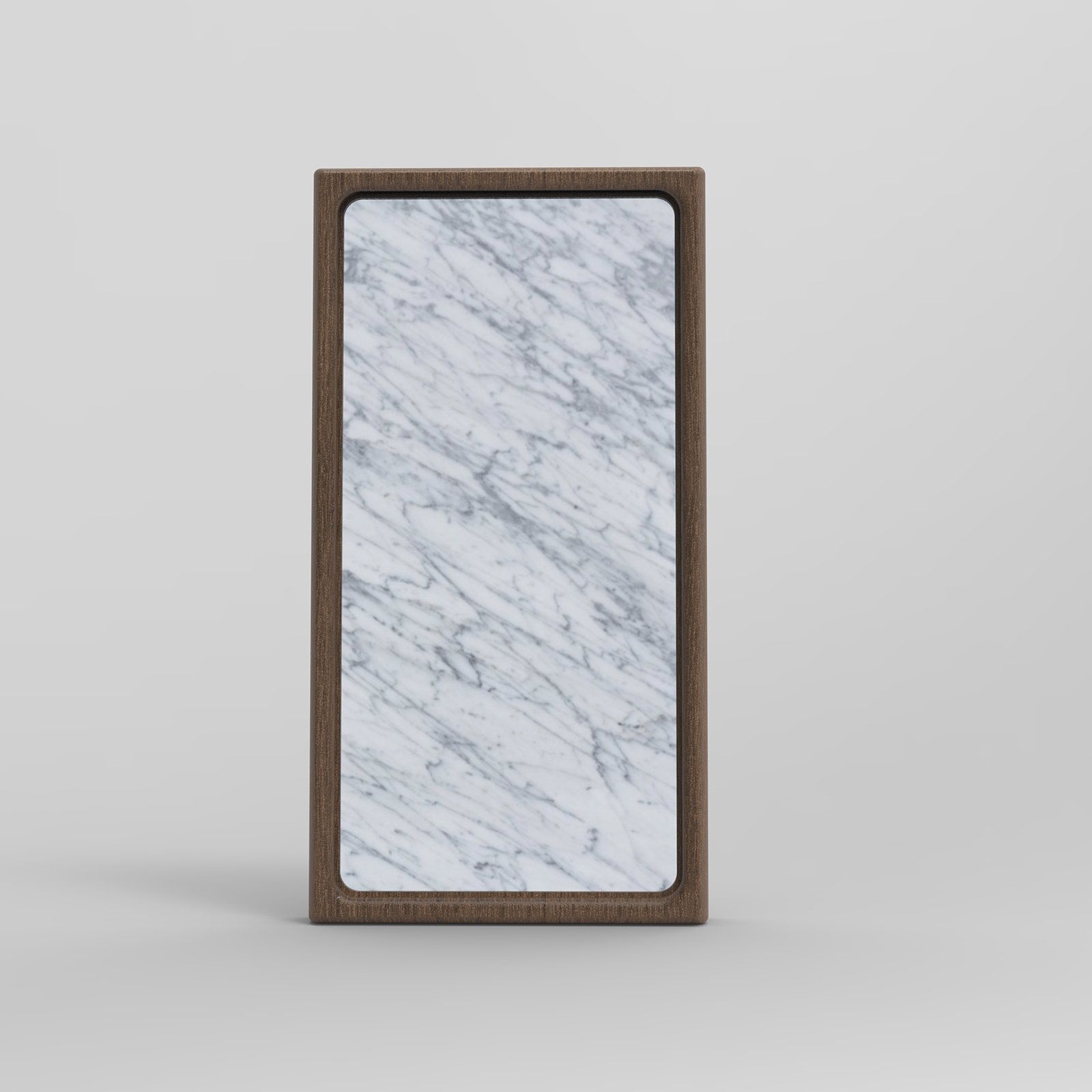 Carrara White _ InDims Studio Stone Texture Wooden Night Light | Natural Material Creative Lighting • Stone-Wood dish tray | Modern Minimalist Design for Home Living-InDims Studio