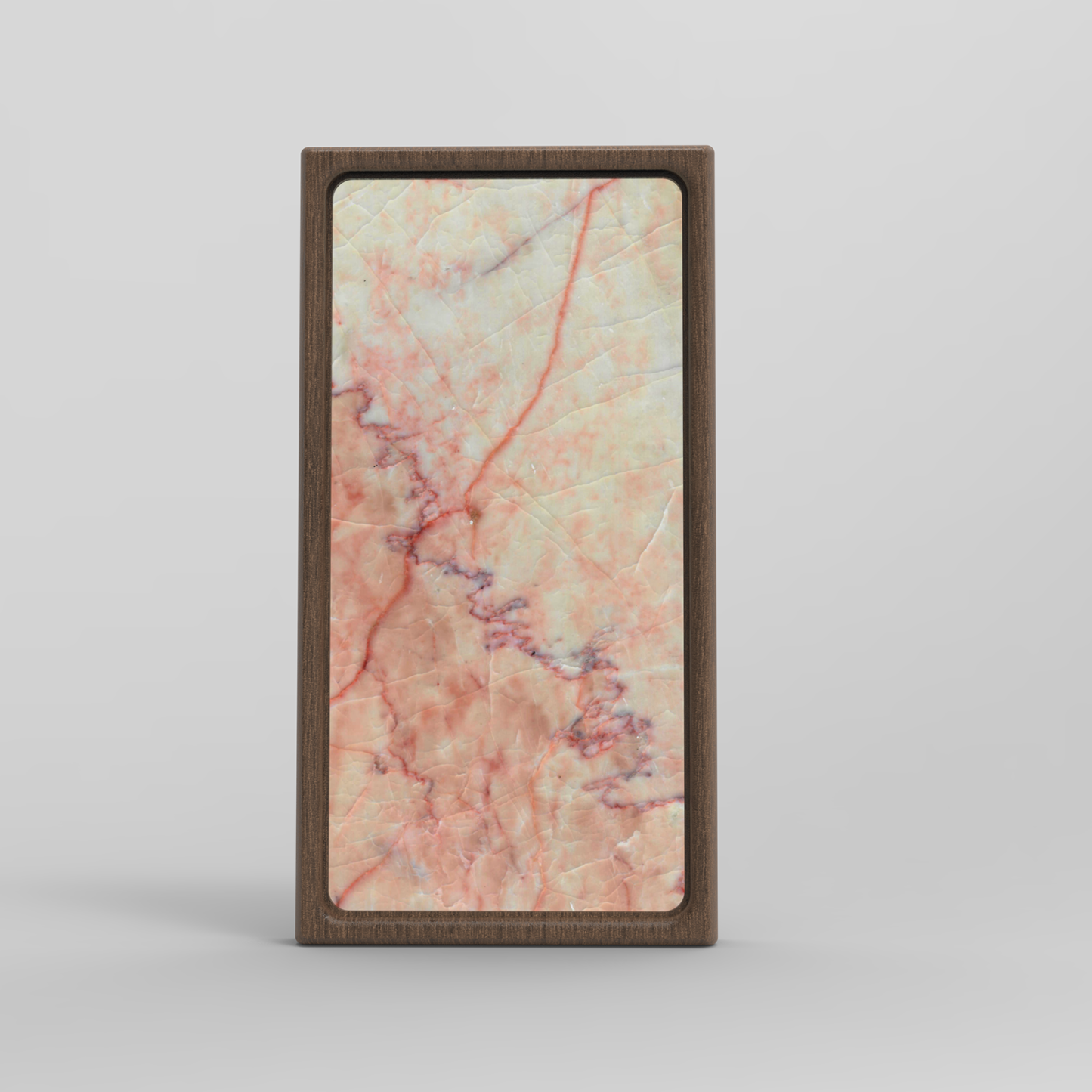 Kate Pink_ InDims Studio Stone Texture Wooden Night Light | Natural Material Creative Lighting • Stone-Wood dish tray | Modern Minimalist Design for Home Living