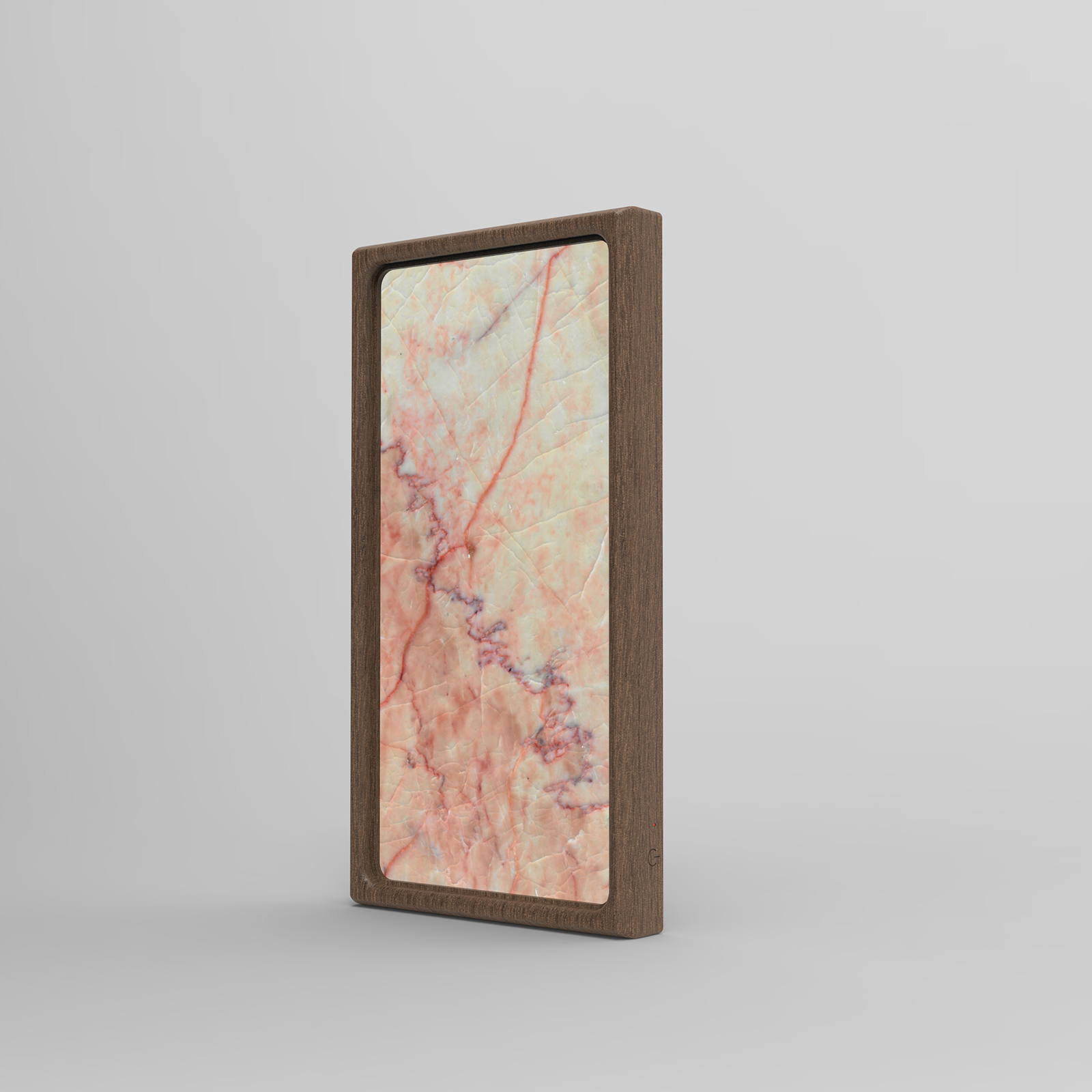 Kate Pink_ InDims Studio Stone Texture Wooden Night Light | Natural Material Creative Lighting • Stone-Wood dish tray | Modern Minimalist Design for Home Living