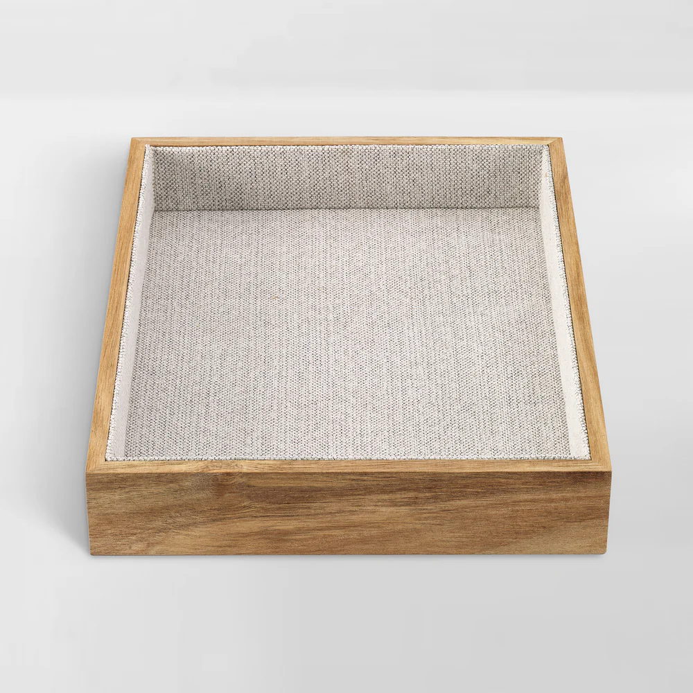 Lined Acacia Trays