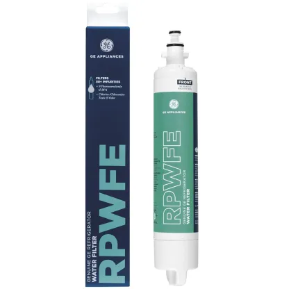 GE RPWFE Refrigerator Water Filter | RPWFE Water Filter | White