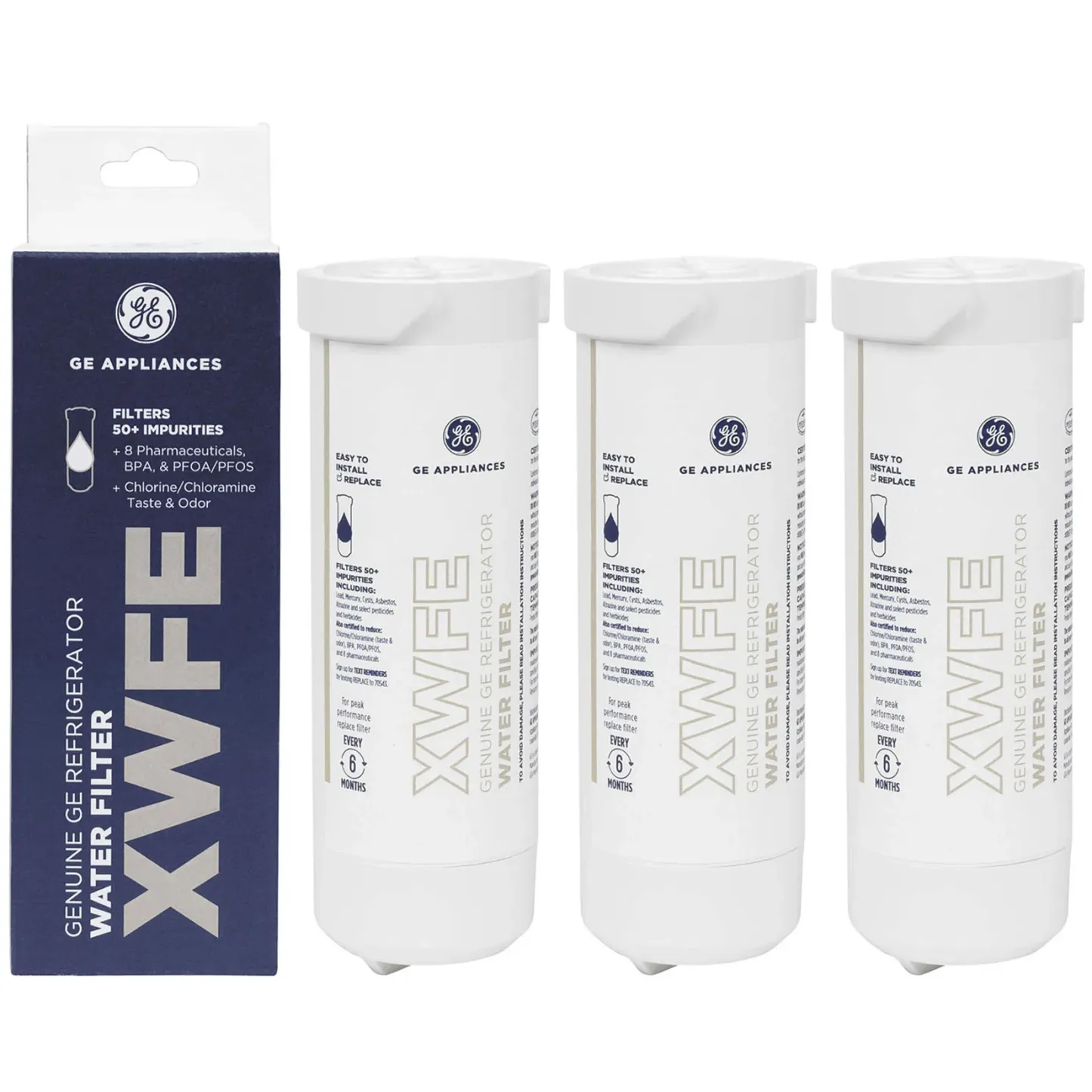 GE XWFE Refrigerator Water Filter | XWFE GE Water Filter | White