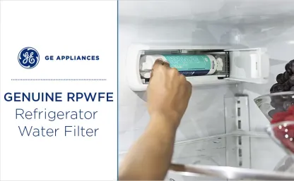 GE RPWFE Refrigerator Water Filter | RPWFE Water Filter | White