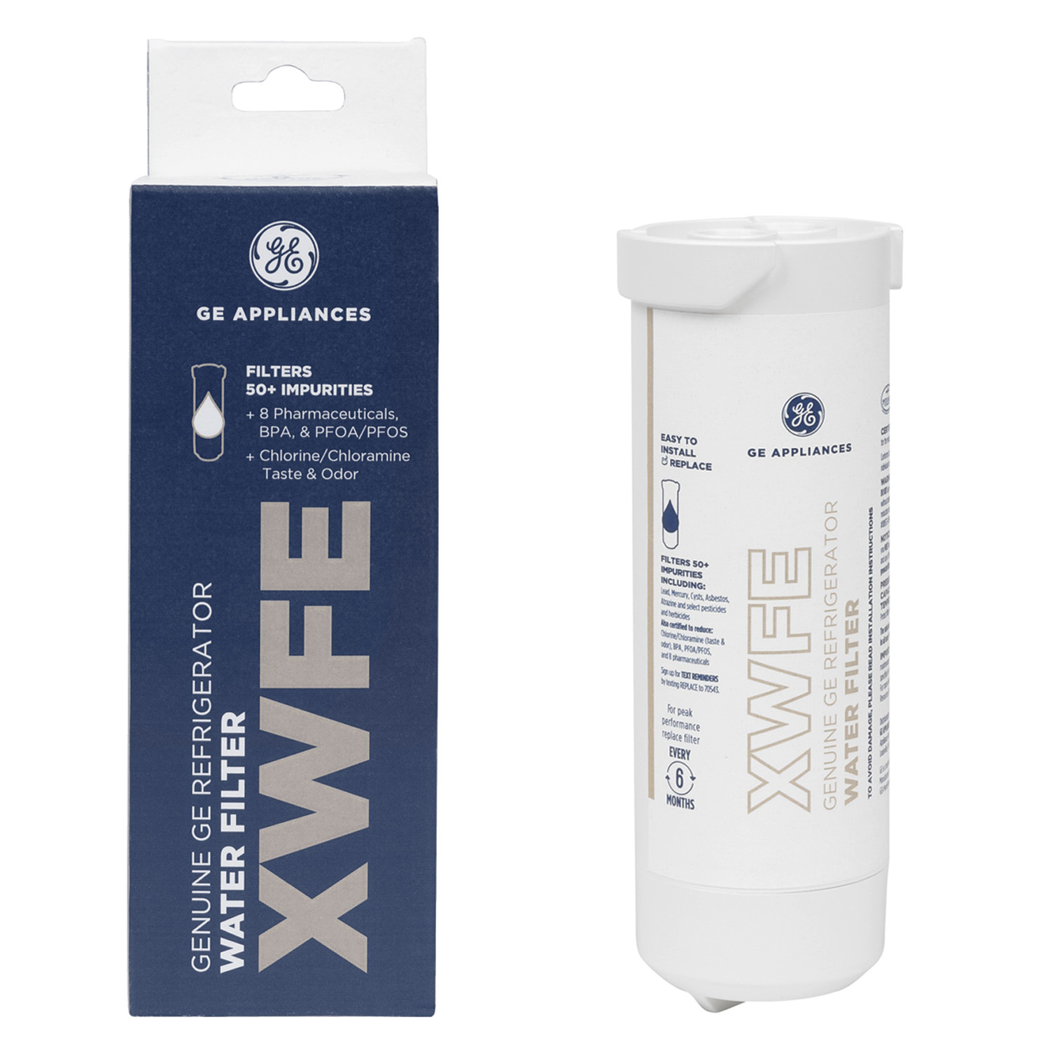 GE XWFE Refrigerator Water Filter，Easy installation