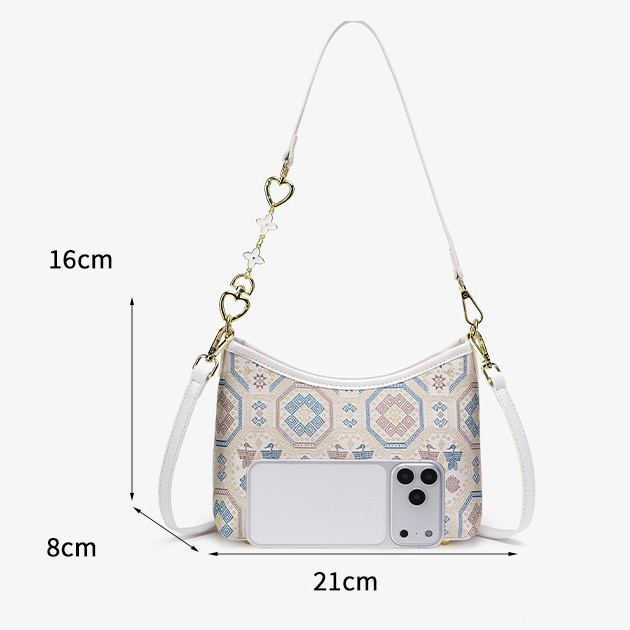 Retro Embroidery Mini Size Handmade Brocade Patter Shoulder Bag