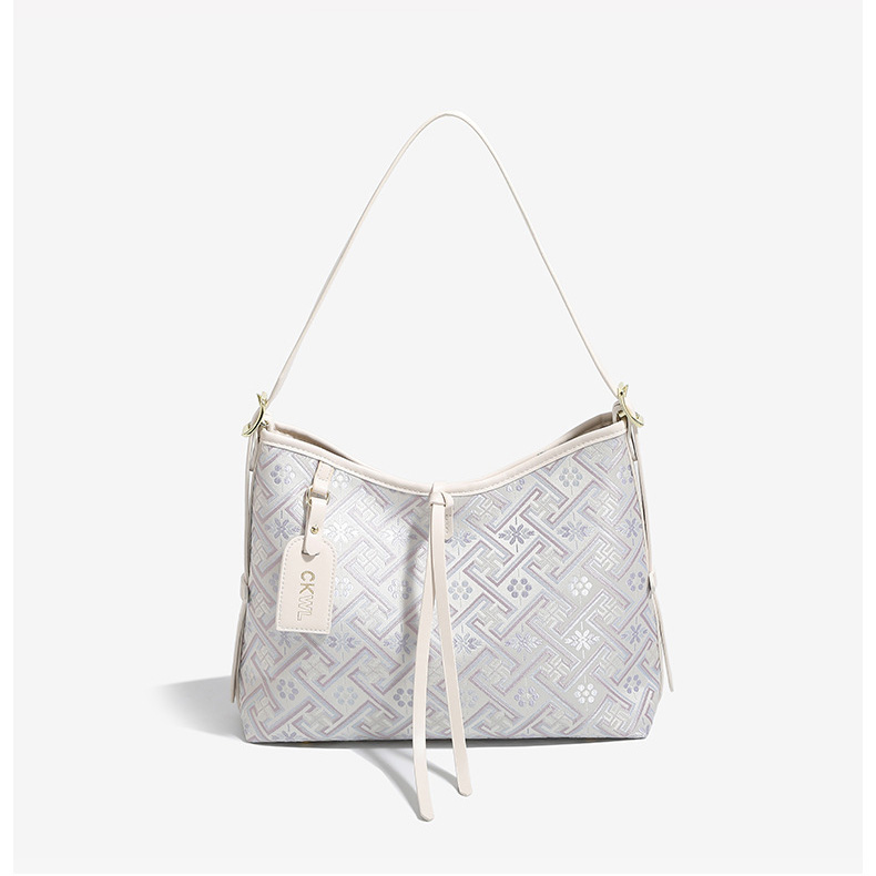 Fashion Embroidery Large Size Handmade Brocade Patter Shoulder Bag