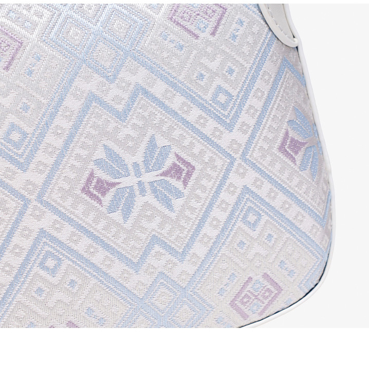 Metal Strap Cute Embroidery Small Size Handwoven Zhuang Pattern Modern Daily Shoulder Bag