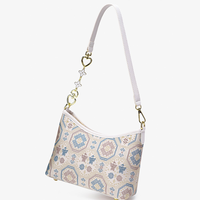 Retro Embroidery Mini Size Handmade Brocade Patter Shoulder Bag