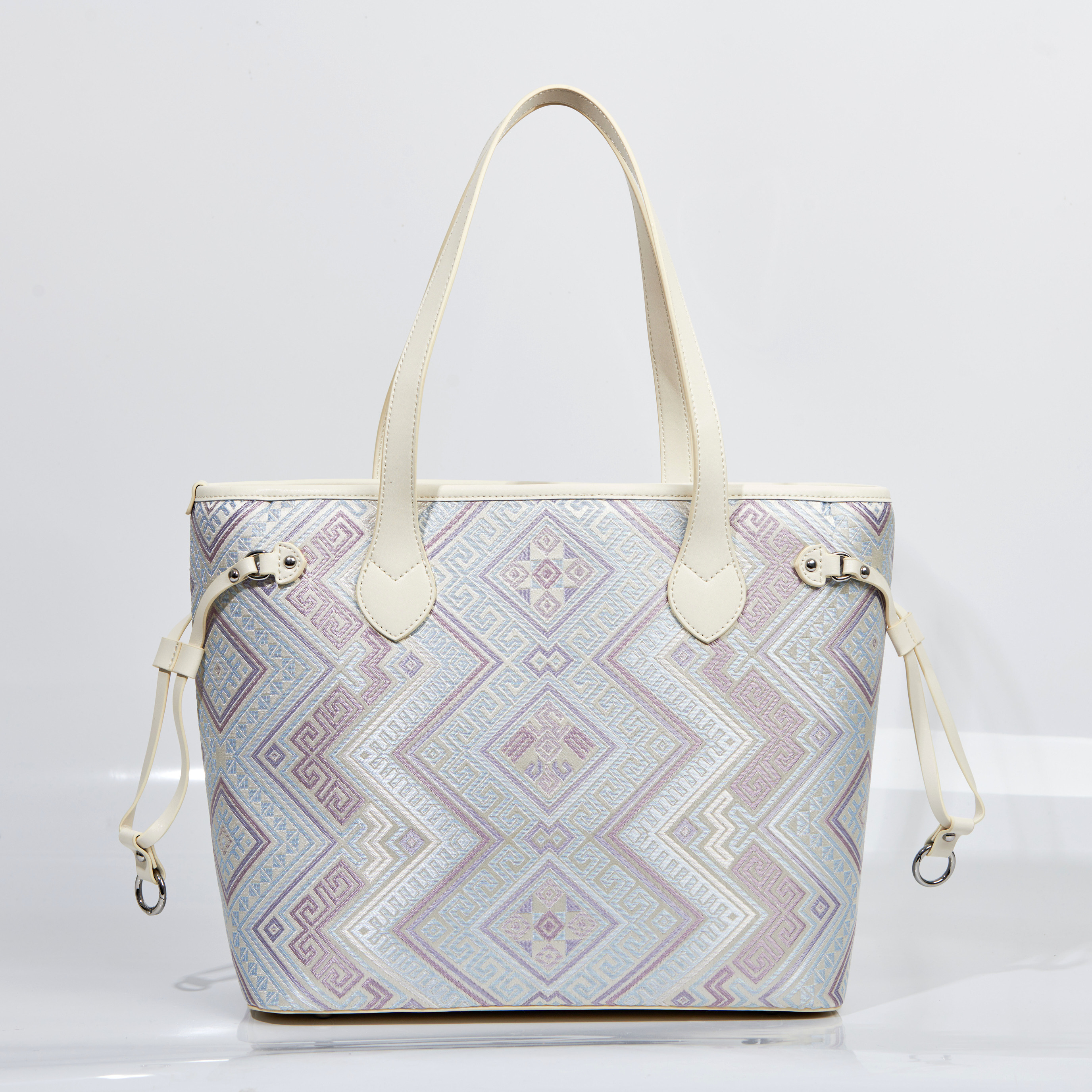 Daily Work Boho Chic Embroidery Large Size Handmade Brocade Pattern Tote Bag