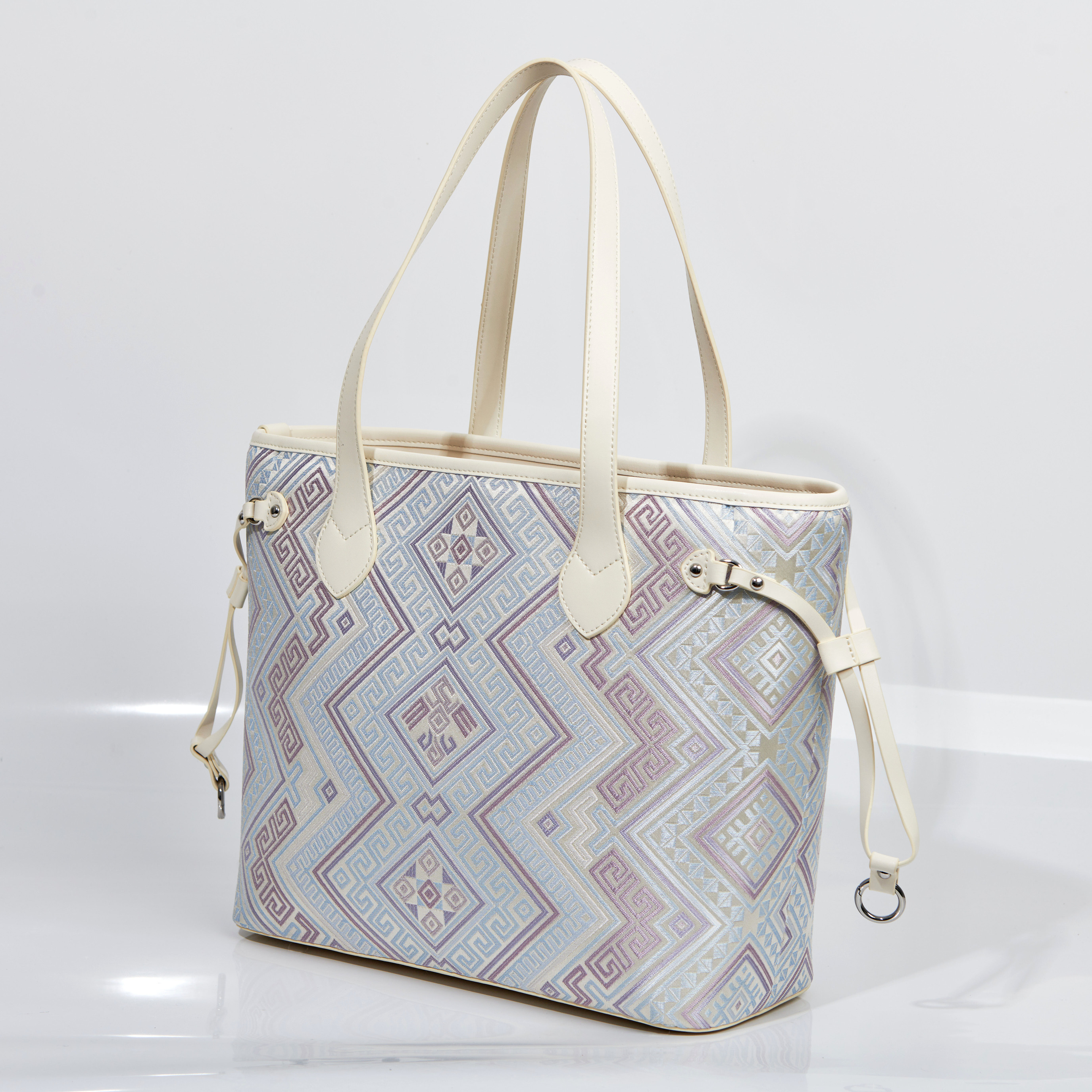 Daily Work Boho Chic Embroidery Large Size Handmade Brocade Pattern Tote Bag