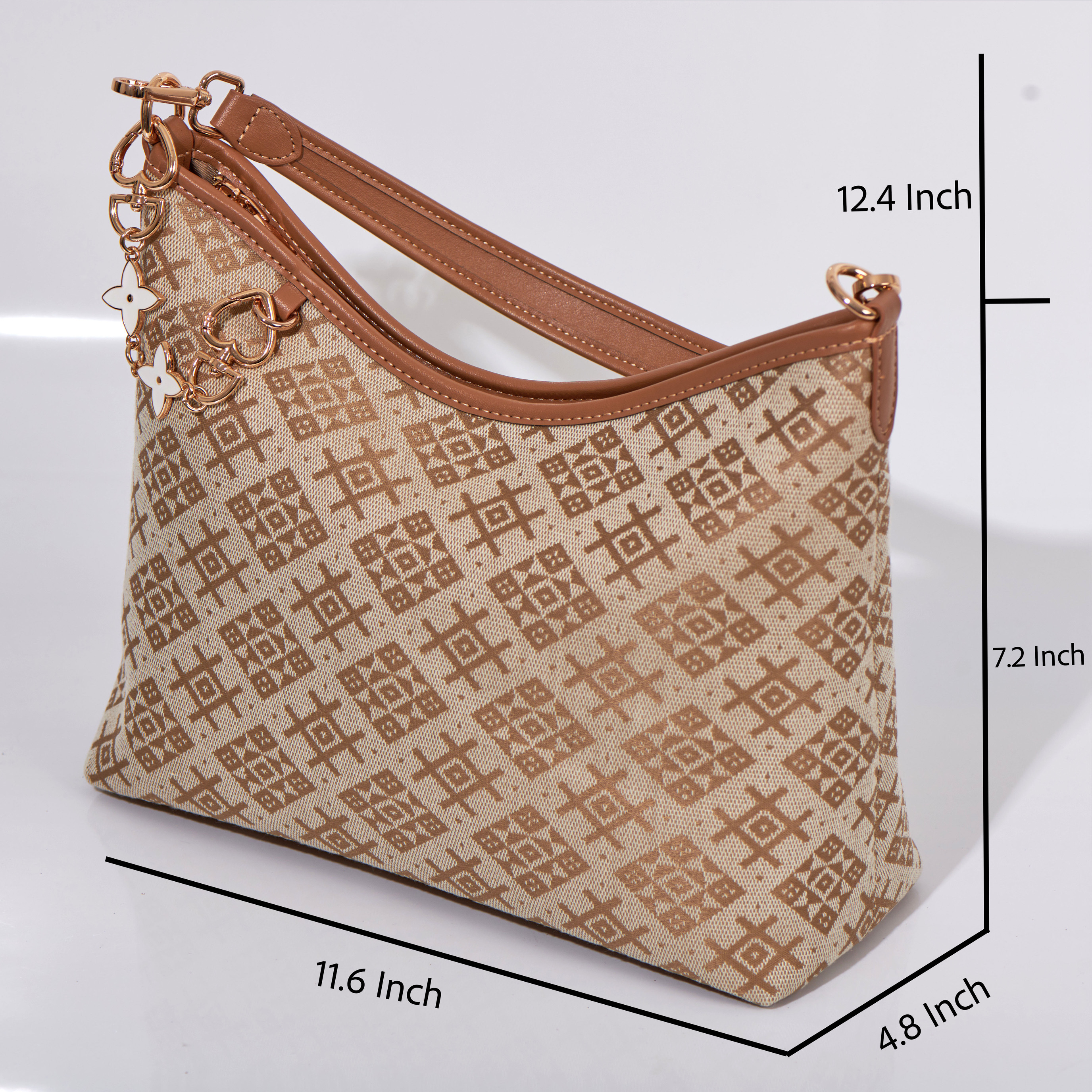 Classical Ancient Embroidery Medium Size Handmade Brocade Patter Shoulder Bag