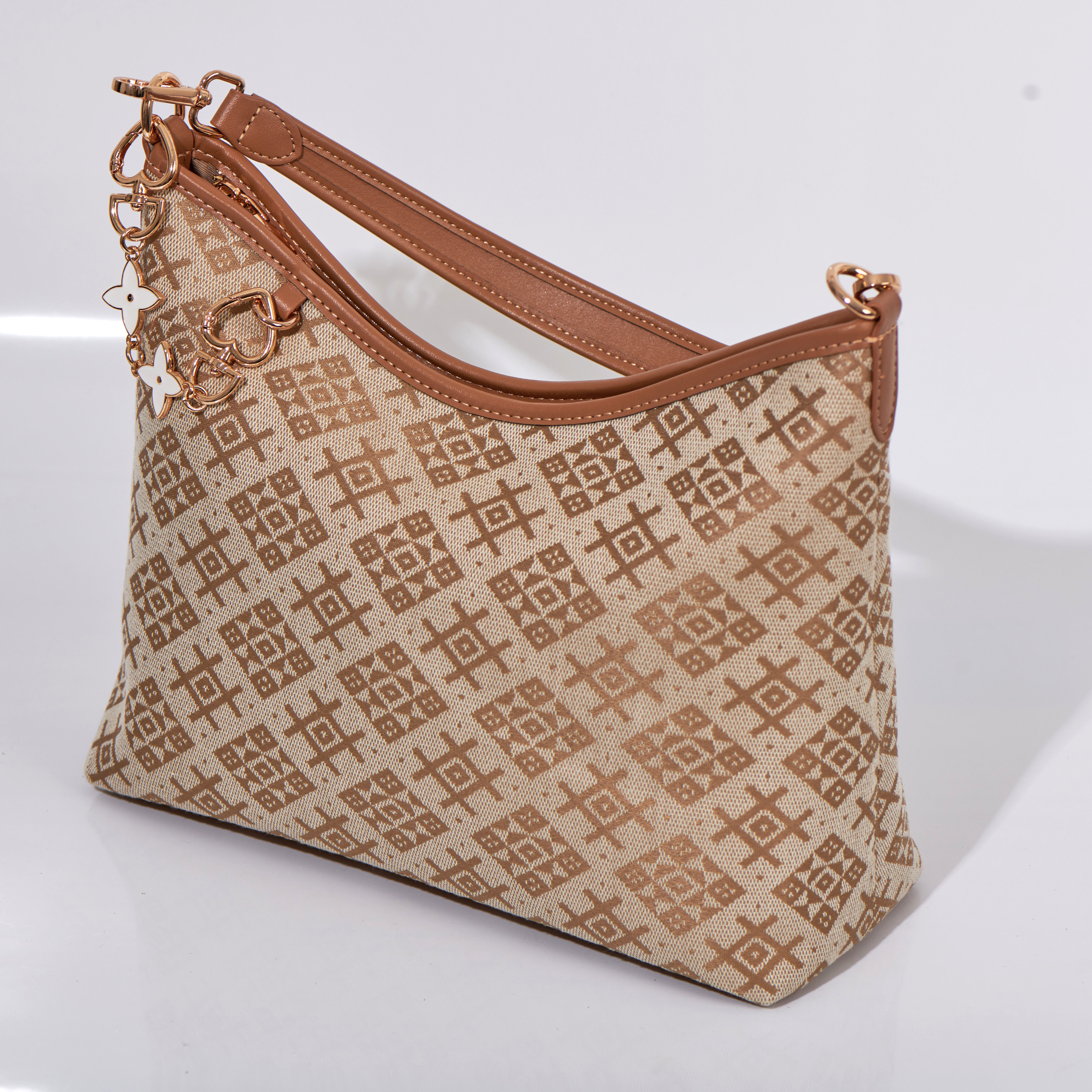Classical Ancient Embroidery Medium Size Handmade Brocade Patter Shoulder Bag