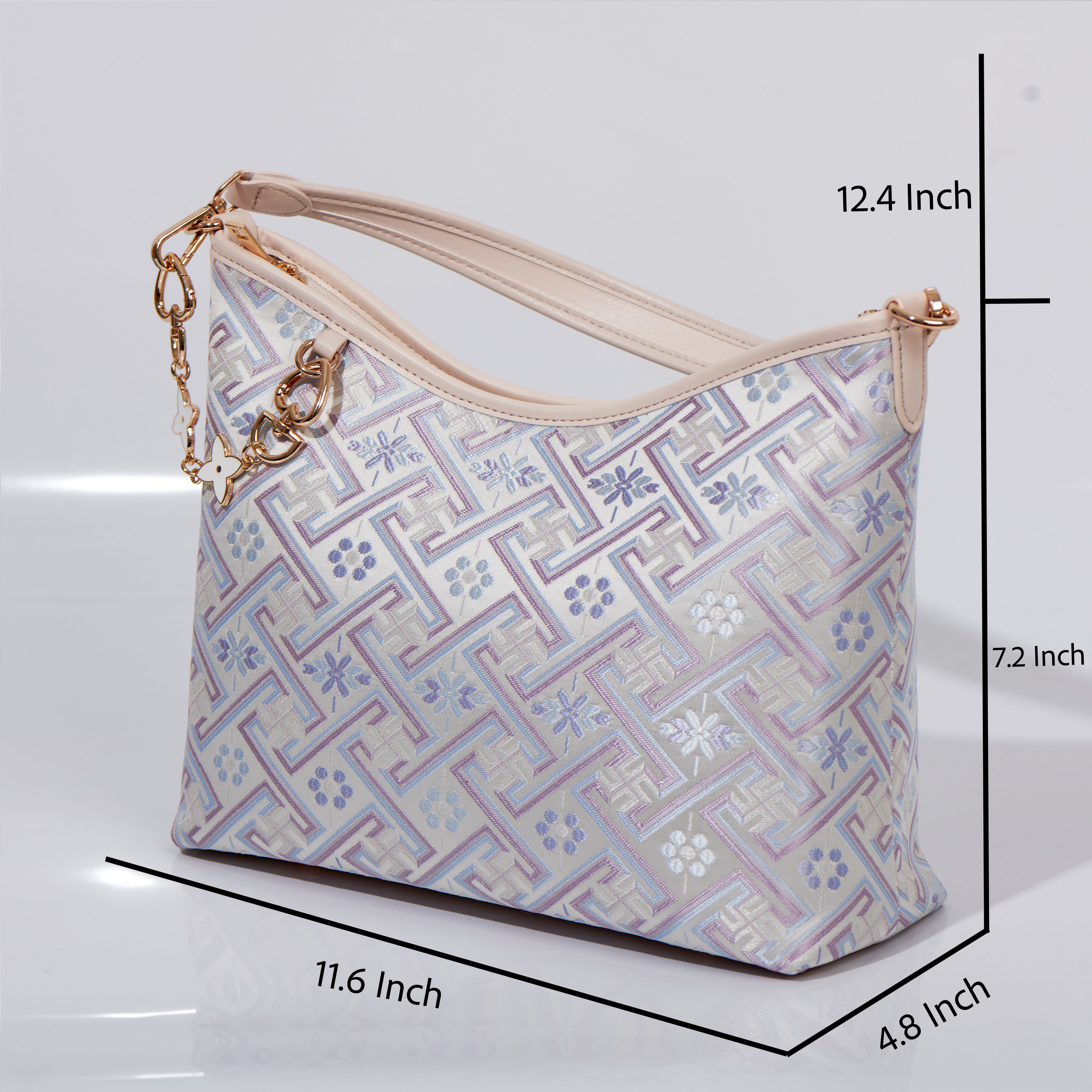 Fashion Ancient Embroidery Medium Size Handmade Brocade Patter Shoulder Bag