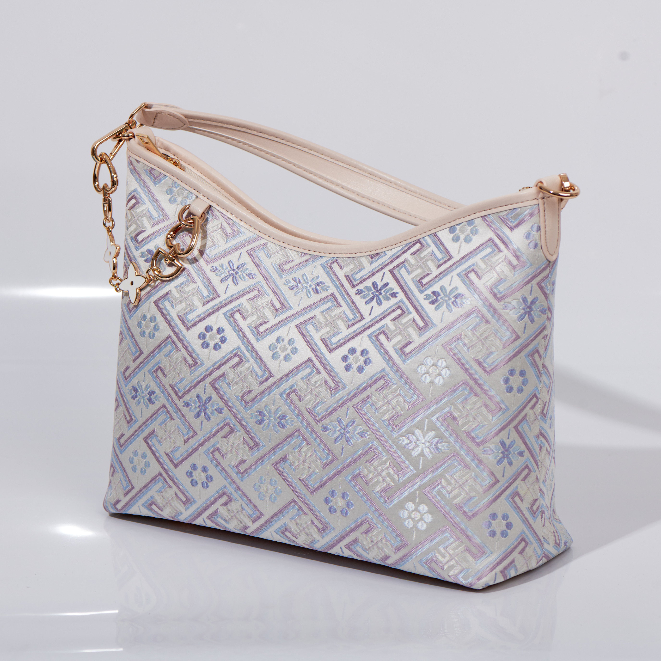 Fashion Ancient Embroidery Medium Size Handmade Brocade Patter Shoulder Bag