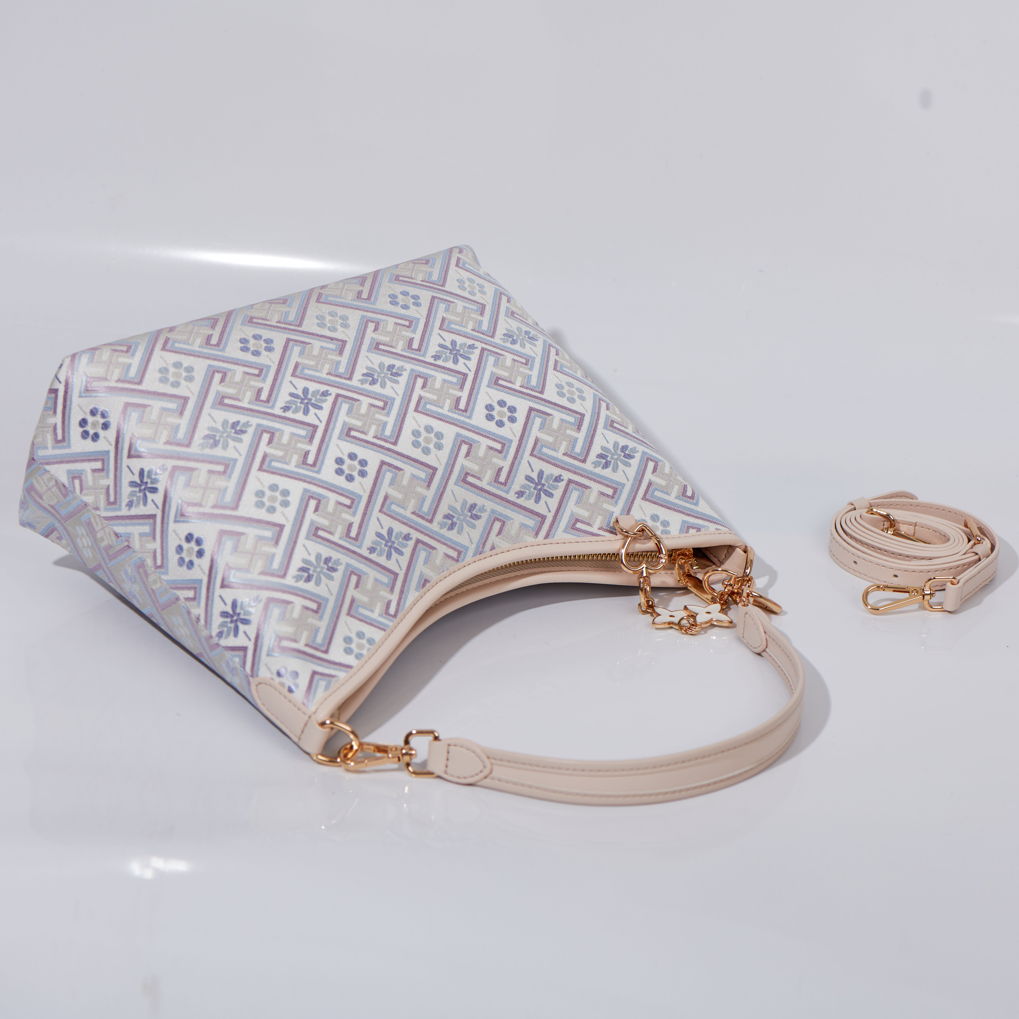 Fashion Ancient Embroidery Medium Size Handmade Brocade Patter Shoulder Bag