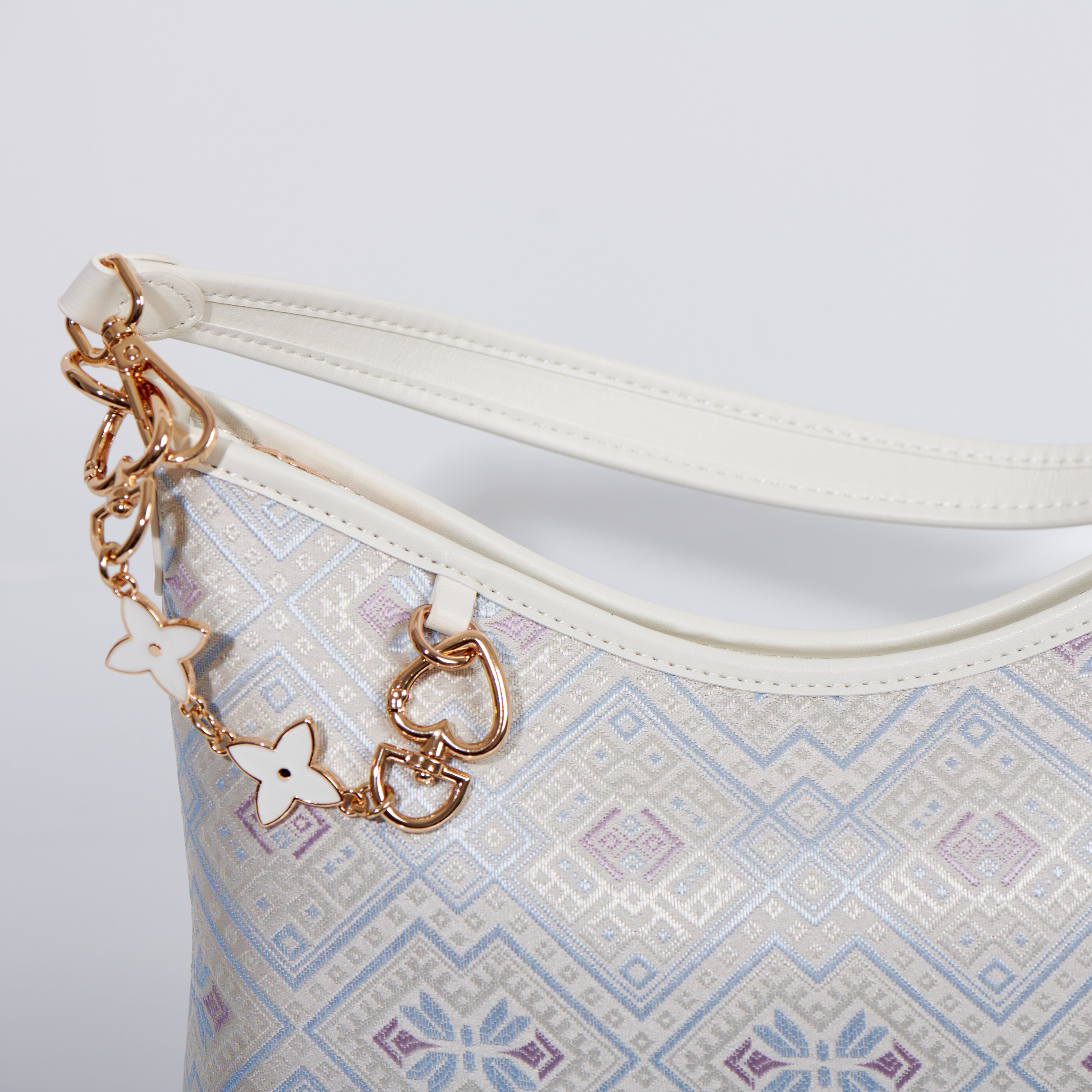 Cute Medium Size Ancient Embroidery  Handmade Brocade Patter Shoulder Bag