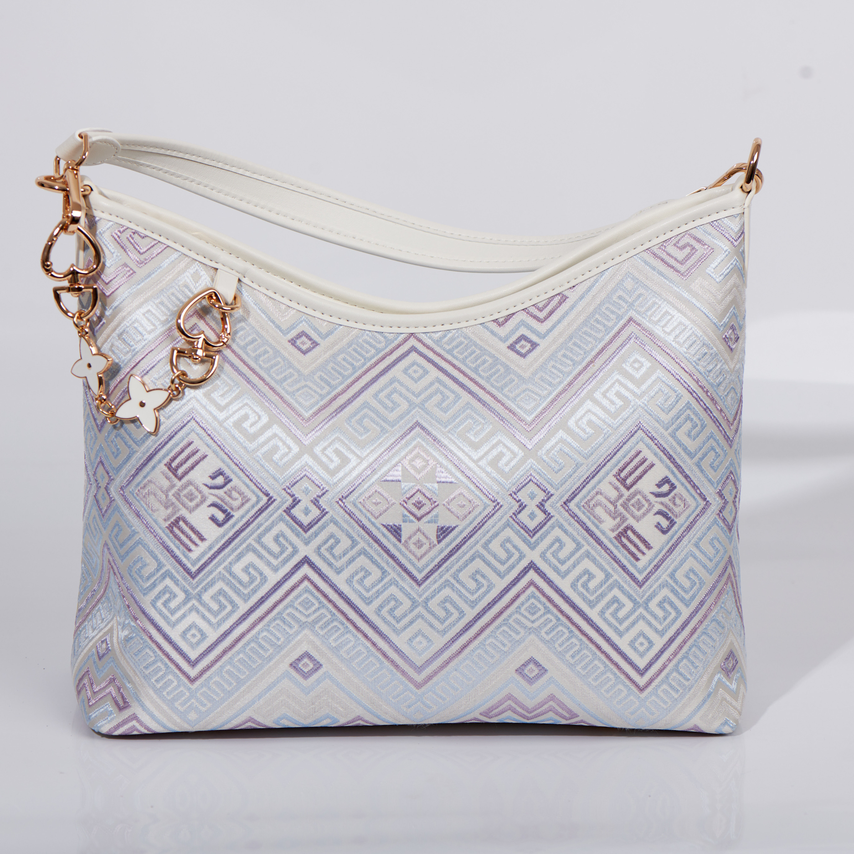 Boho Medium Size Ancient Embroidery Handmade Brocade Patter Shoulder Bag