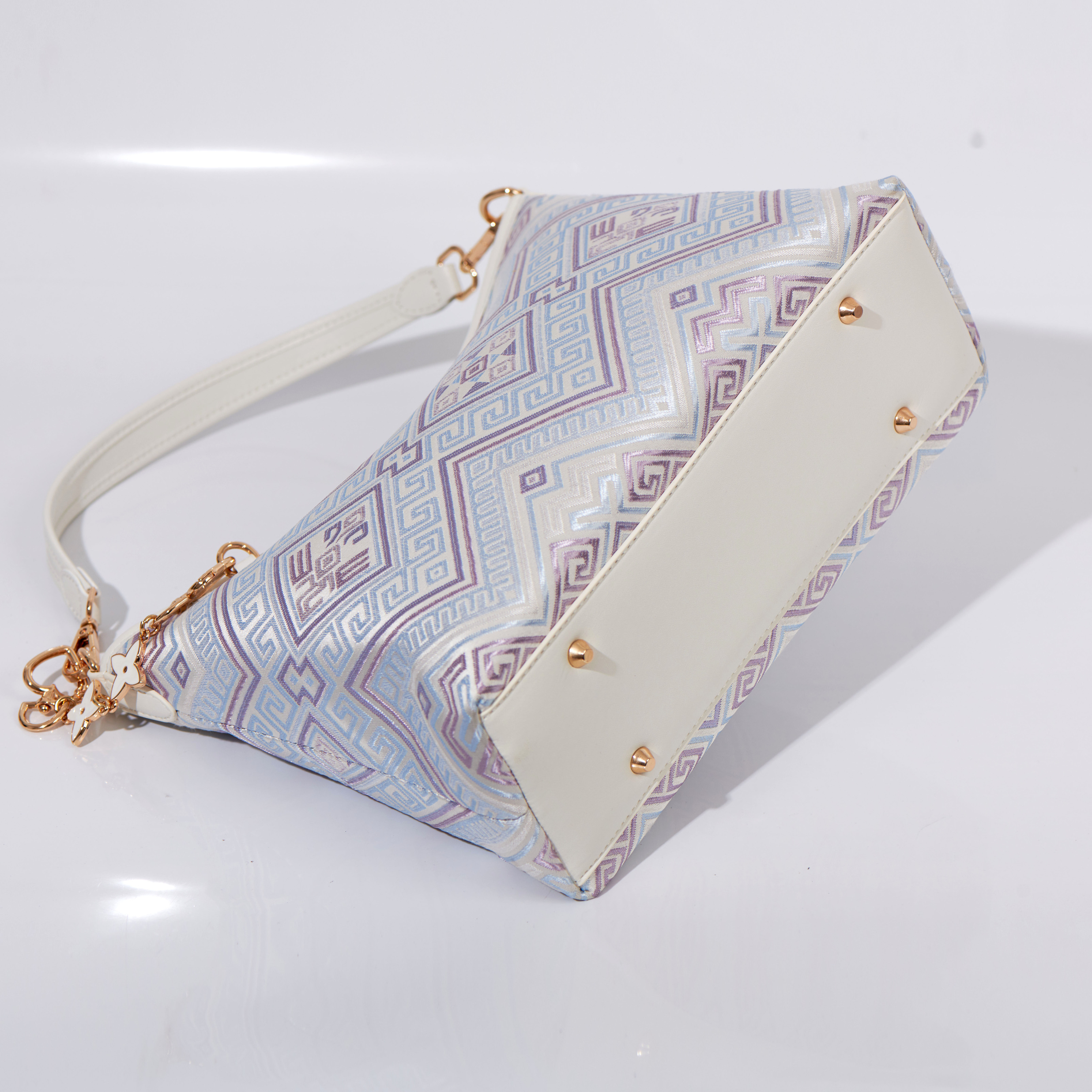 Boho Medium Size Ancient Embroidery Handmade Brocade Patter Shoulder Bag