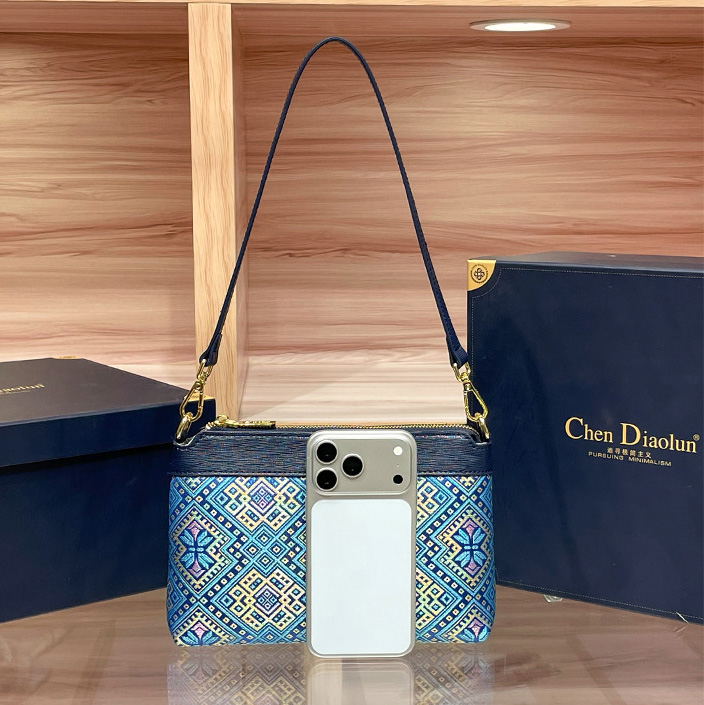 Mini Size Boho Embroidery Handmade Brocade Patter Shoulder Bag