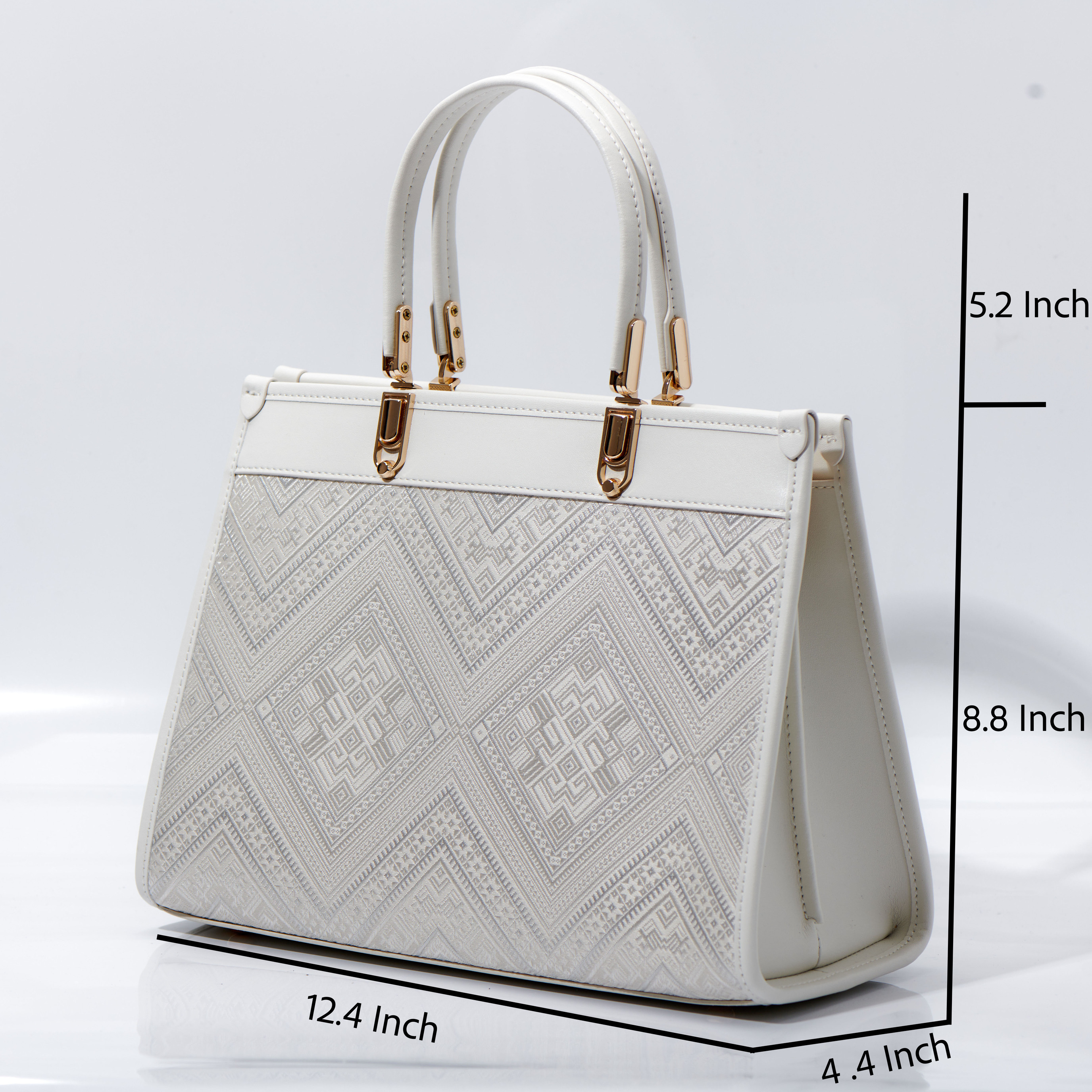 Light Weight Work Large Size Ancient Embroidery Handwoven Zhuang Pattern Handag