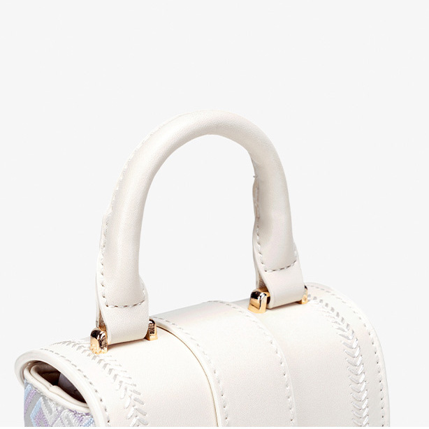 Cute Mini Size Handmade Brocade Pattern Daily Crossbody Bag