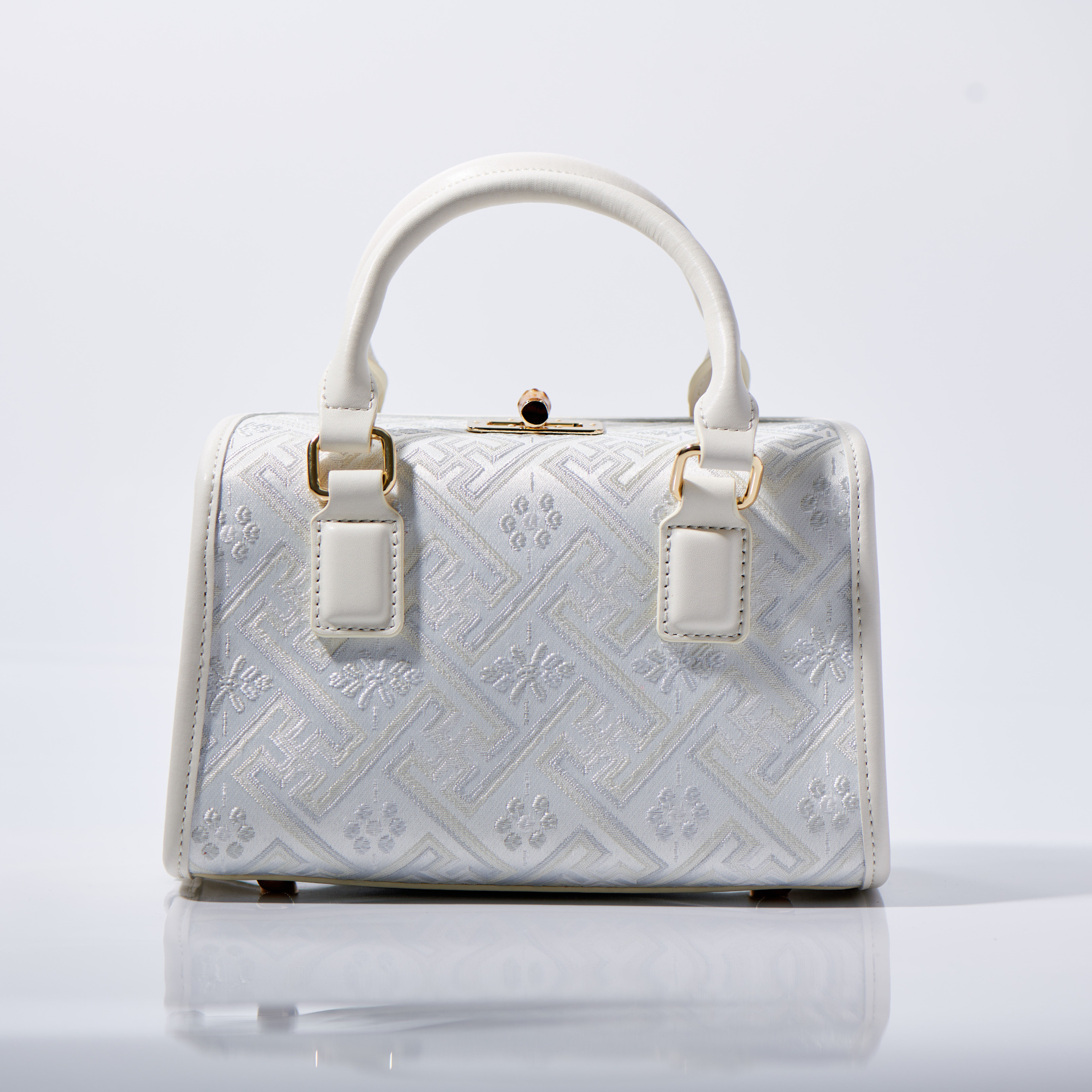 Medium Size Boho Embroidery Fanshion Handmade Brocade Pattern Handbag