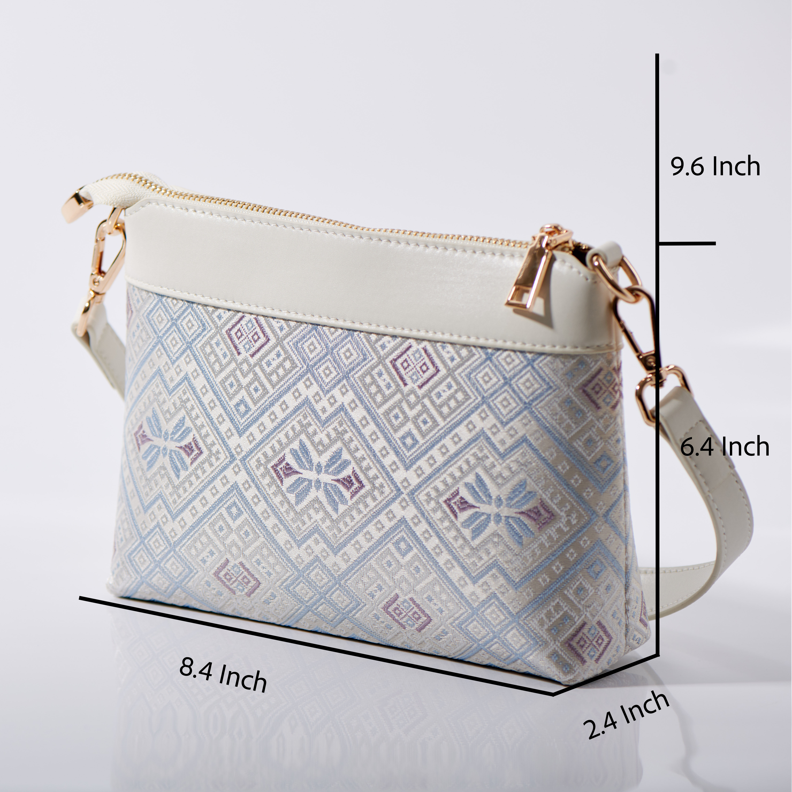 Ancient Embroidery Small Size Cute Handmade Brocade Patter Shoulder Bag