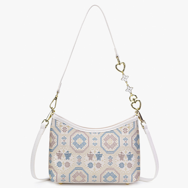 Retro Embroidery Mini Size Handmade Brocade Patter Shoulder Bag