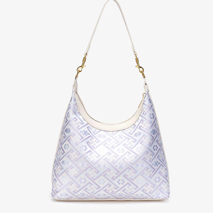 Embroidery Large Size Handmade Brocade Patter Shoulder Bag