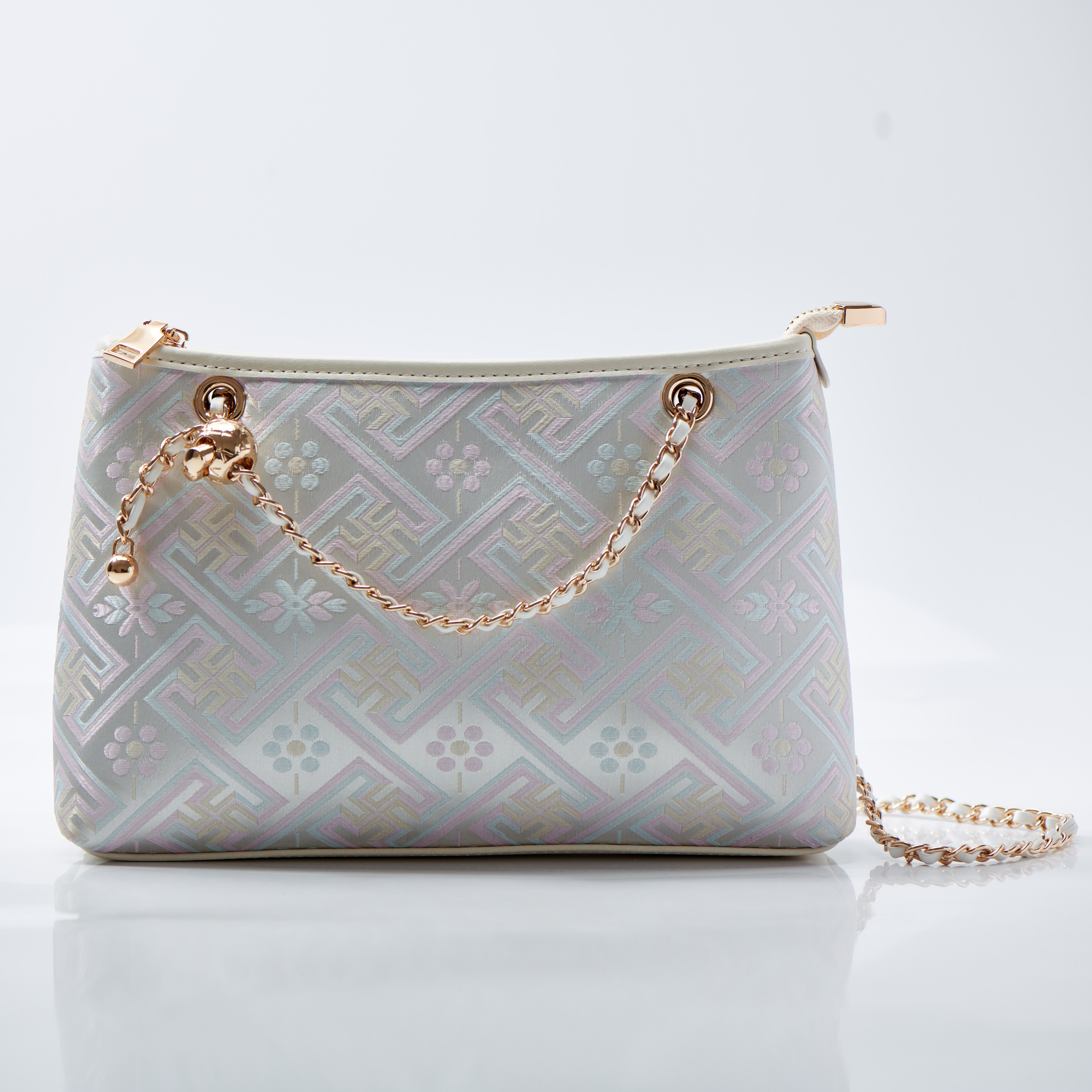 Light Weight Ancient Embroidery Small Size Cute Handmade Brocade Patter Shoulder Bag