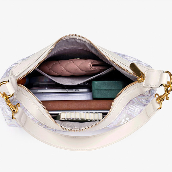 Embroidery Large Size Handmade Brocade Patter Shoulder Bag