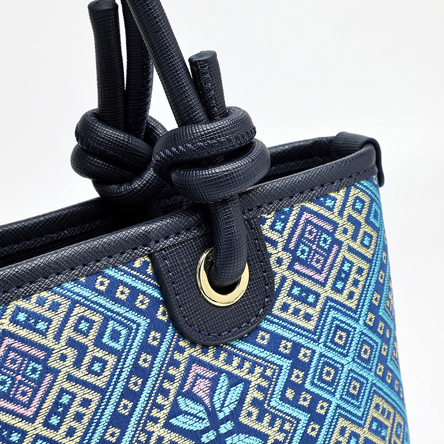 Mini Boho Embroidery Large Size Handmade Brocade Pattern Vintage Daily Tote Bag