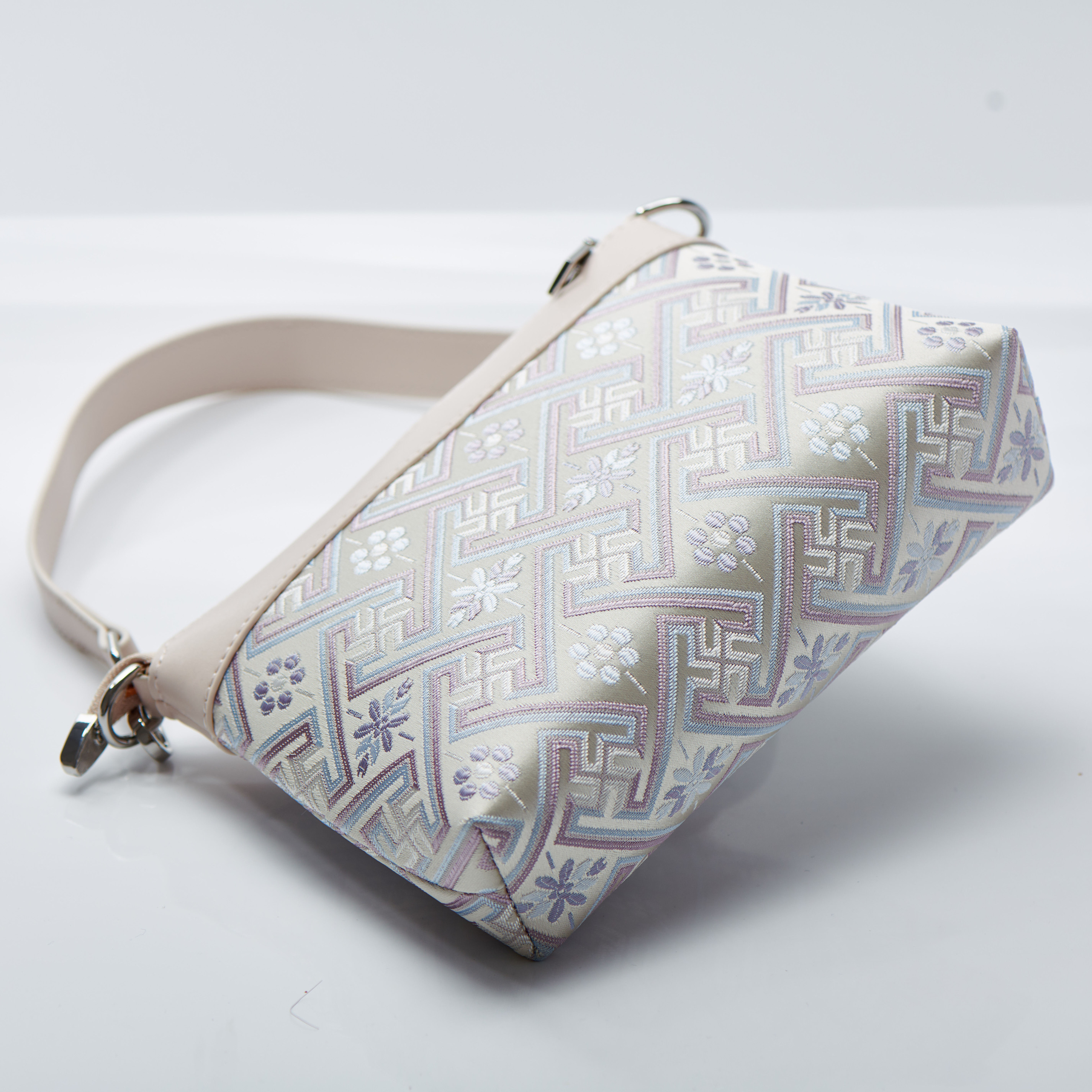 Ancient Embroidery Small Size Cute Handmade Brocade Patter Shoulder Bag
