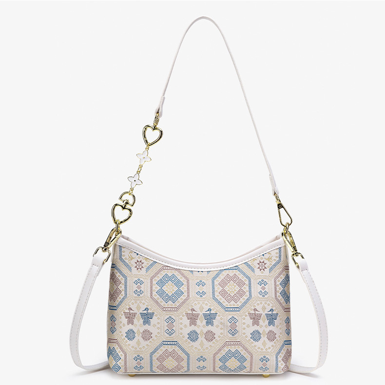 Retro Embroidery Mini Size Handmade Brocade Patter Shoulder Bag