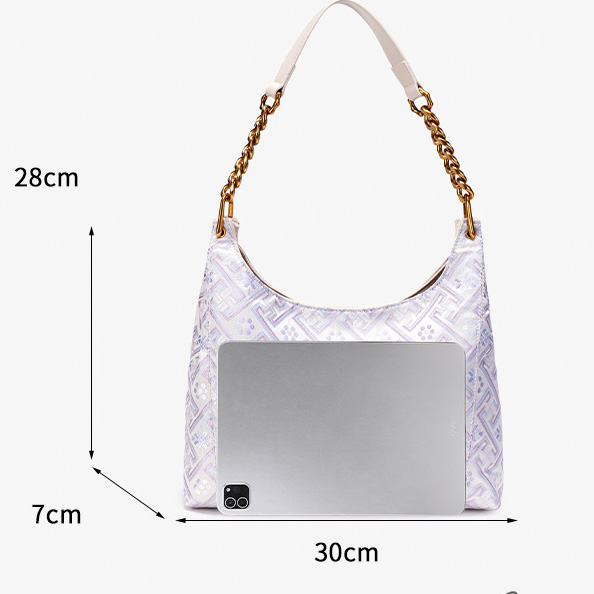 Fashion Embroidery Large Size Handmade Brocade Patter Shoulder Bag