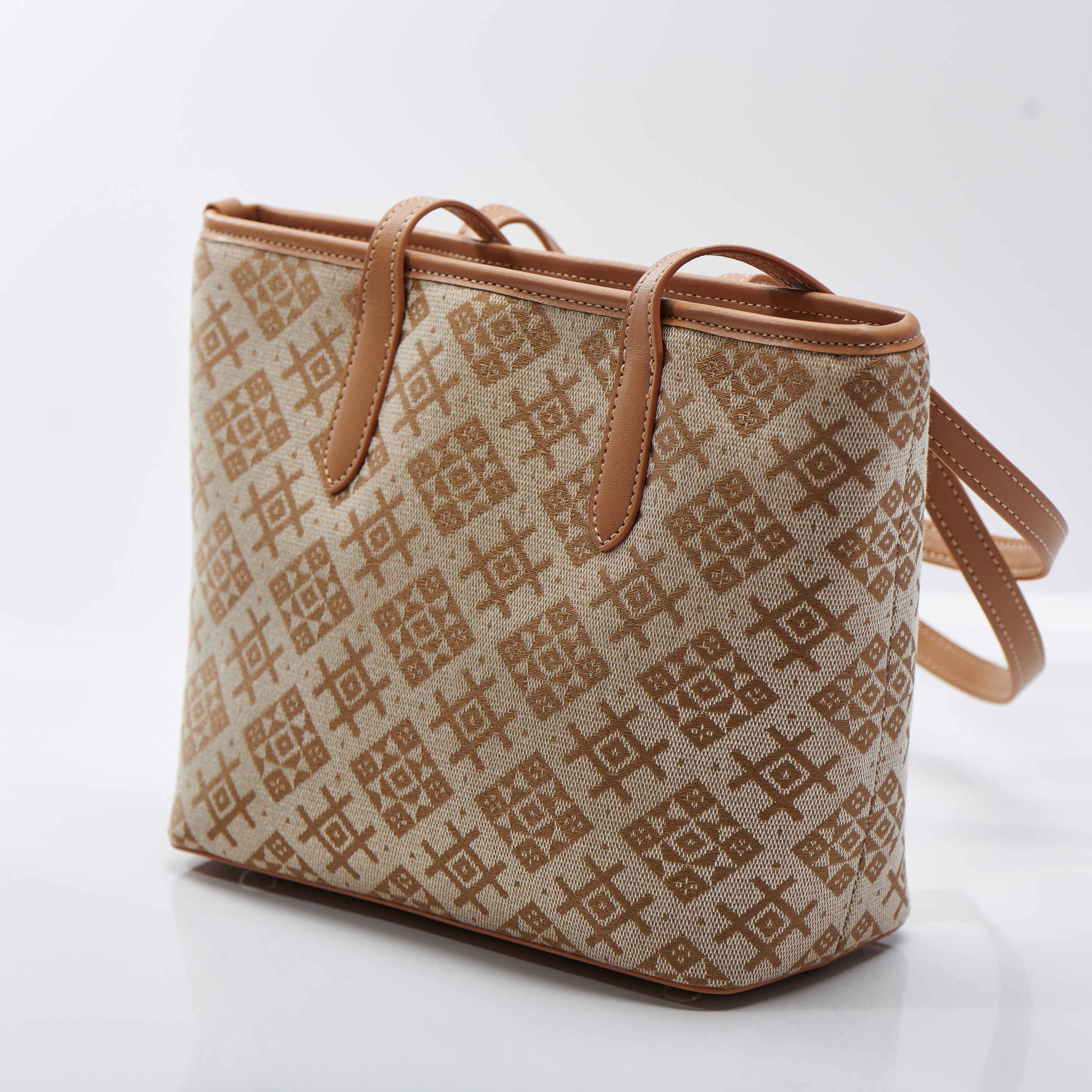 Medium Size Traditional Embroidery Classical Handmade Brocade Patter Tote Bag