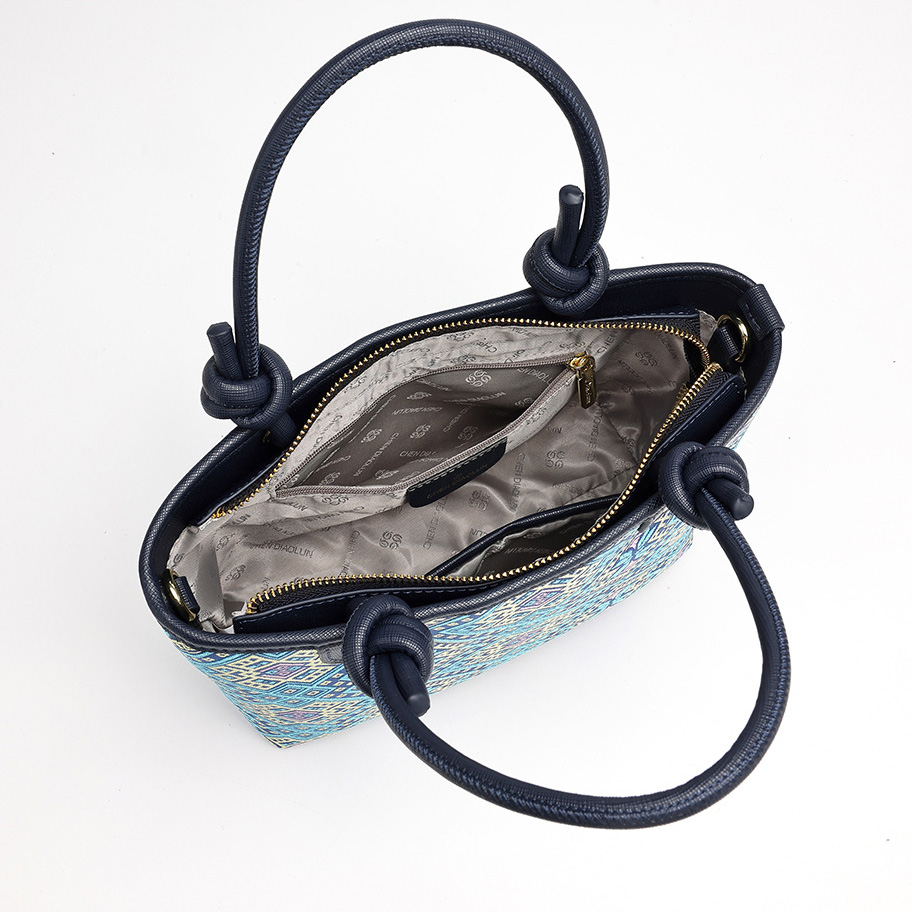 Mini Boho Embroidery Large Size Handmade Brocade Pattern Vintage Daily Tote Bag