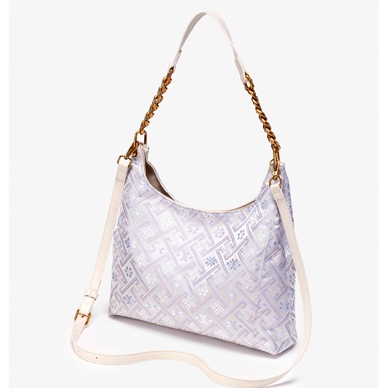 Fashion Embroidery Large Size Handmade Brocade Patter Shoulder Bag