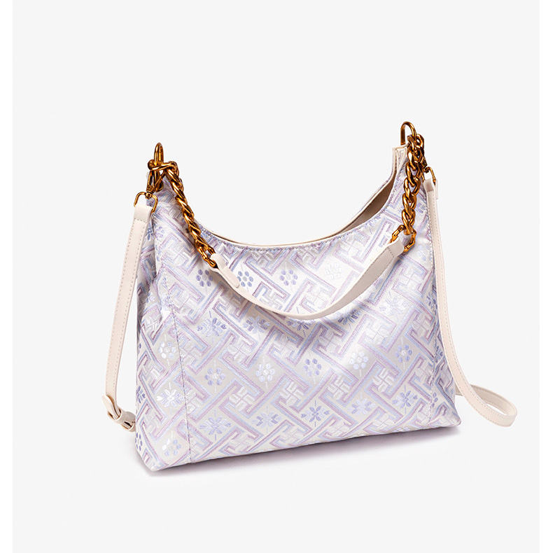 Fashion Embroidery Large Size Handmade Brocade Patter Shoulder Bag