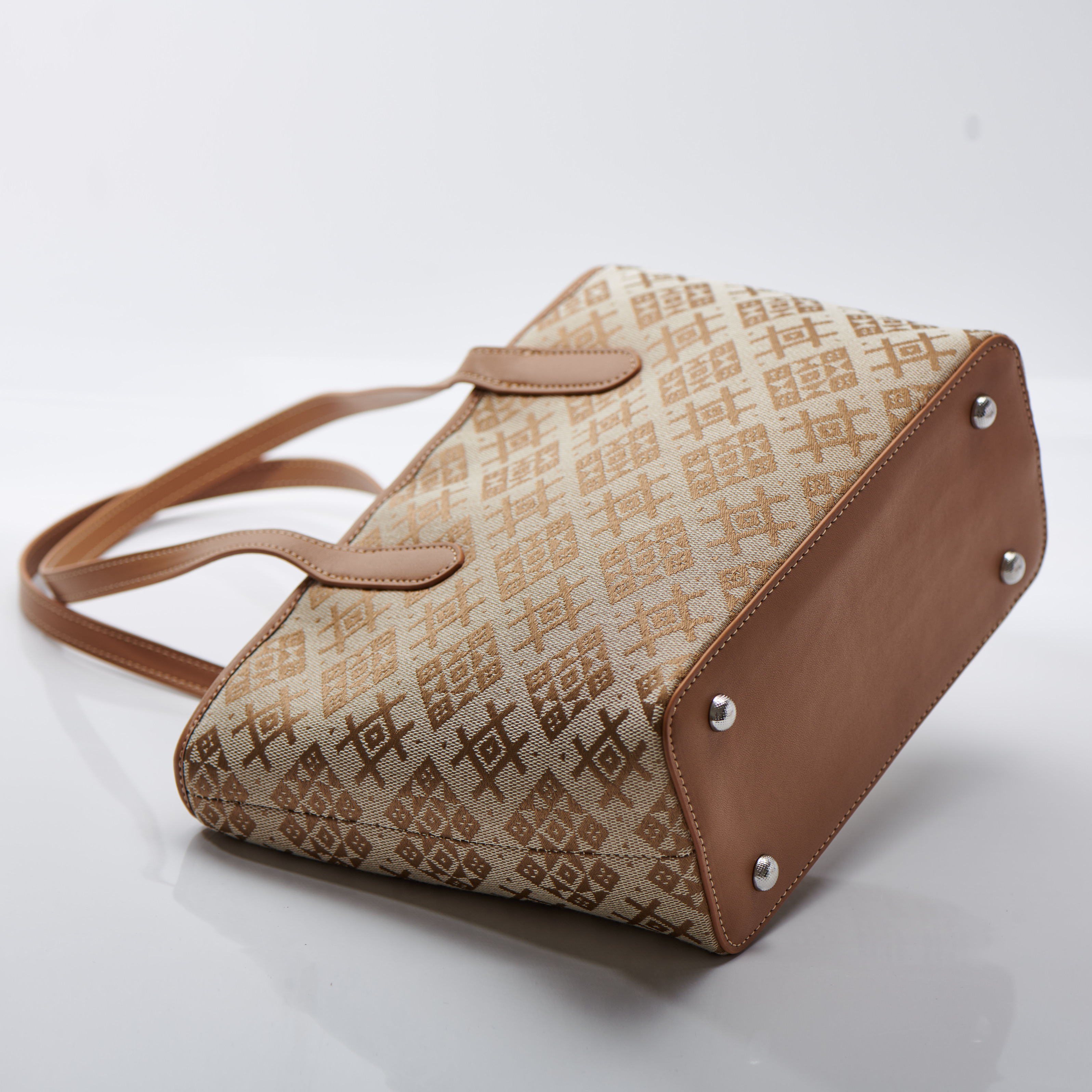 Medium Size Traditional Embroidery Classical Handmade Brocade Patter Tote Bag