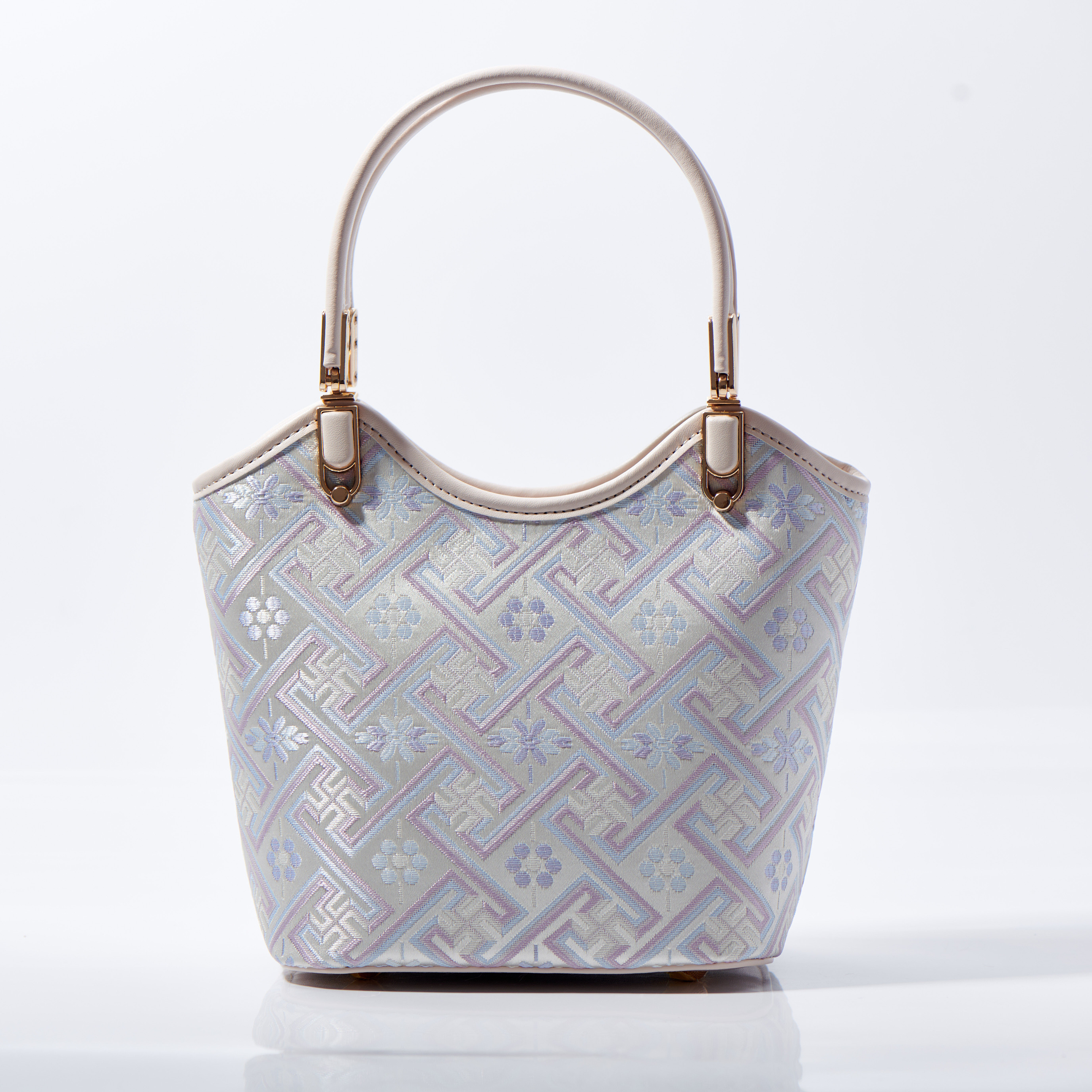 Embroidery Traditional Retro Style Handmade Brocade Daily Bucket HandBag